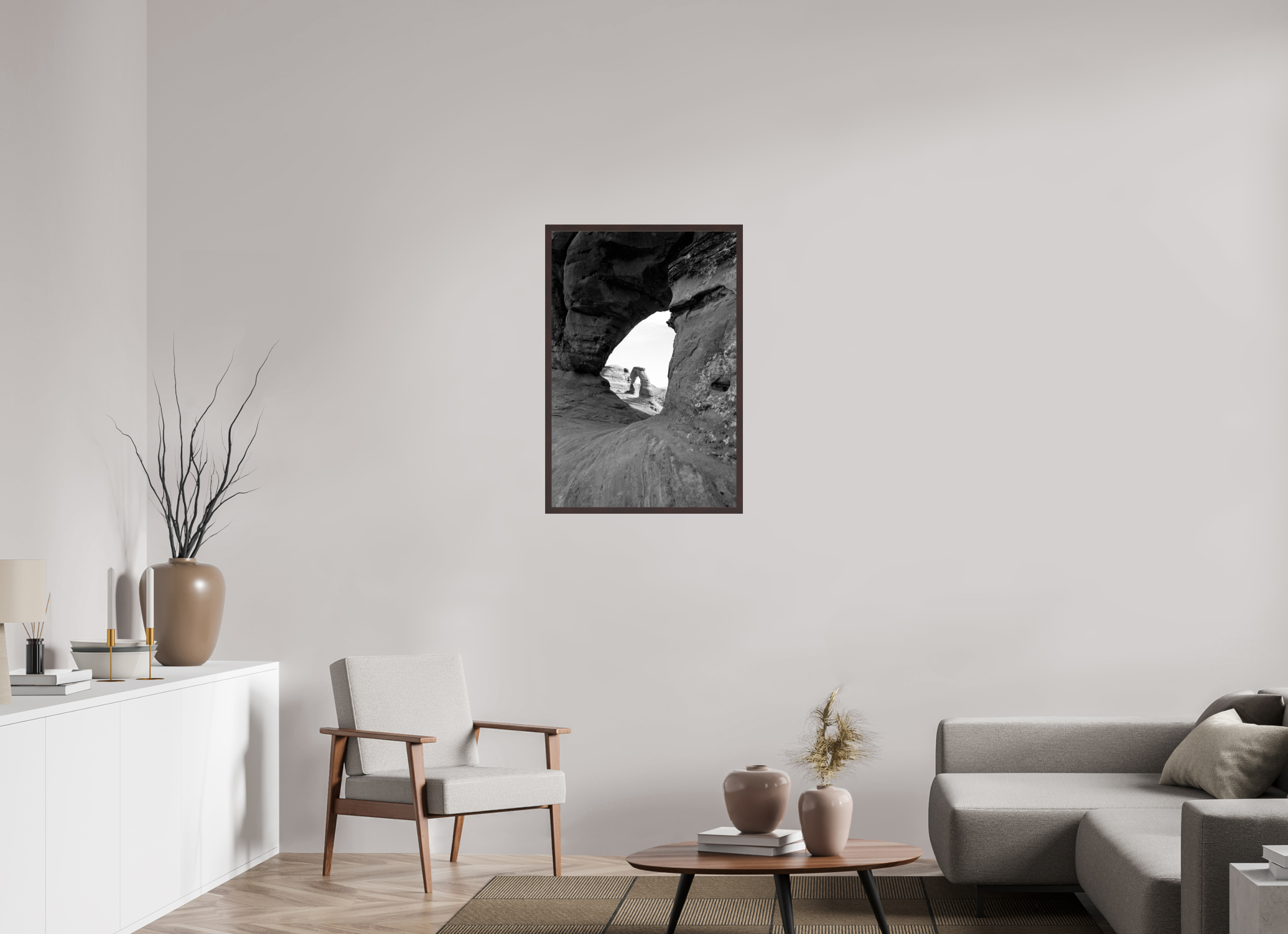 24 x 35.6″, ArtBox On Aluminum Dibond Delicate Arch as Seen Through Another Arch
