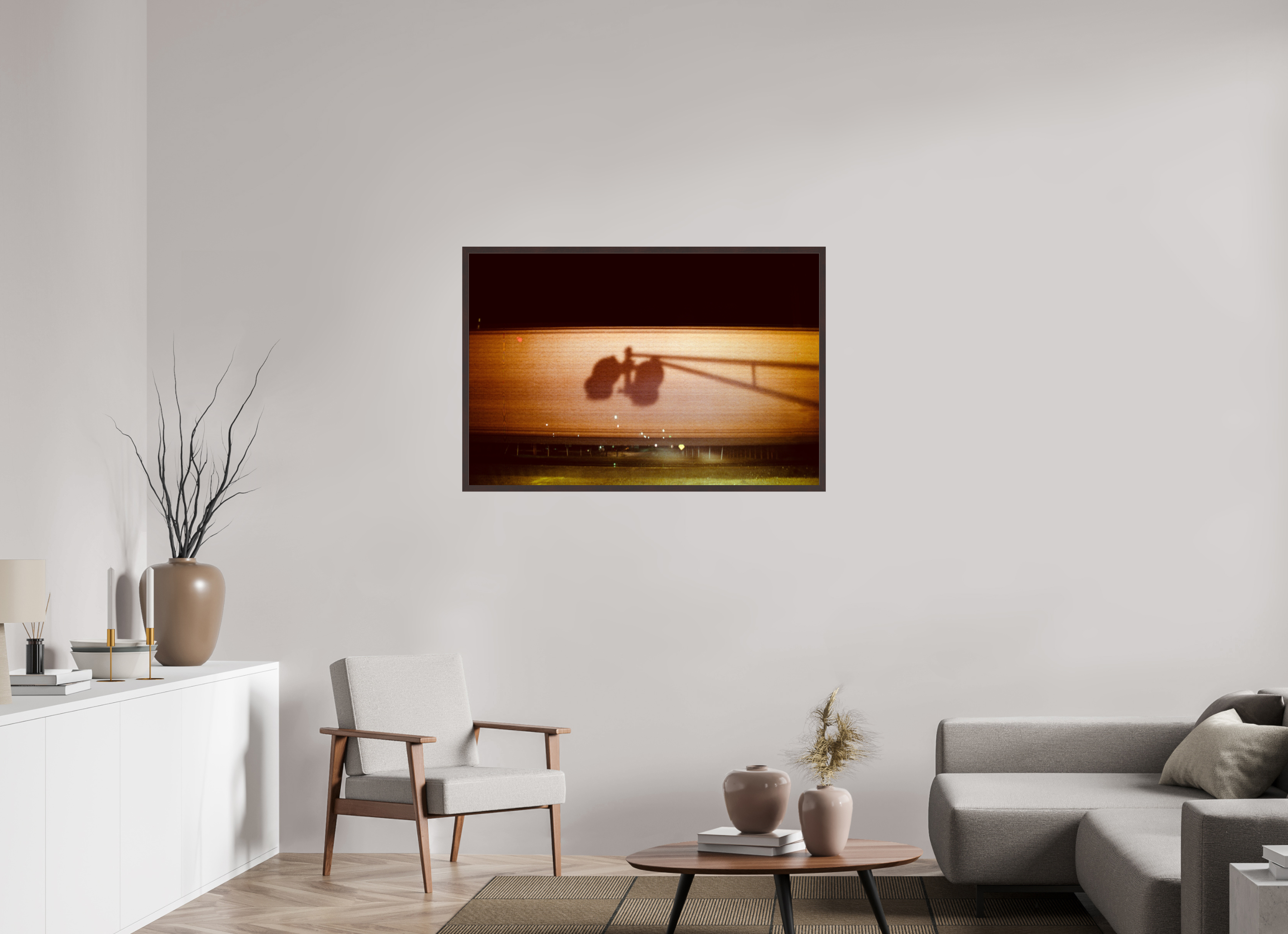 45 x 30″, ArtBox On Aluminum Dibond Ghost Train
