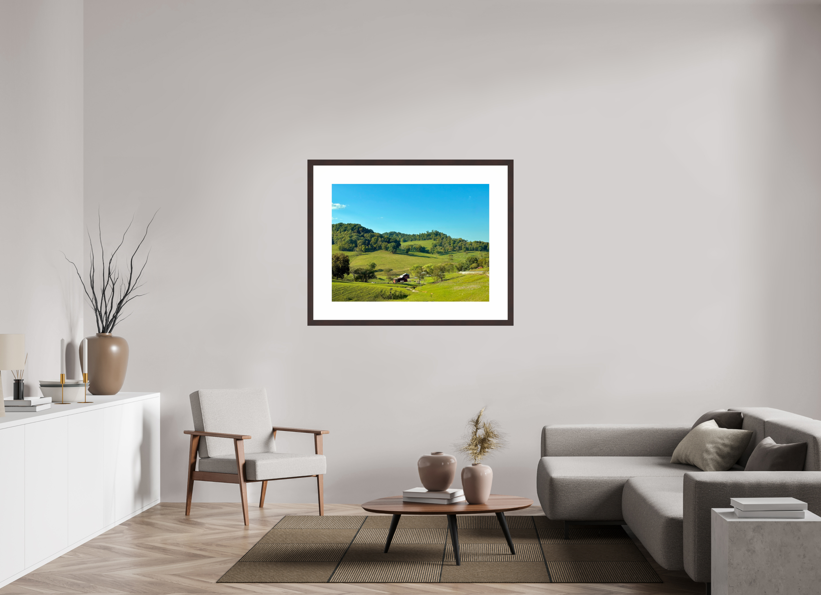 40 x 30″, Framed, Alder Brown, Color Print Carthage, TN