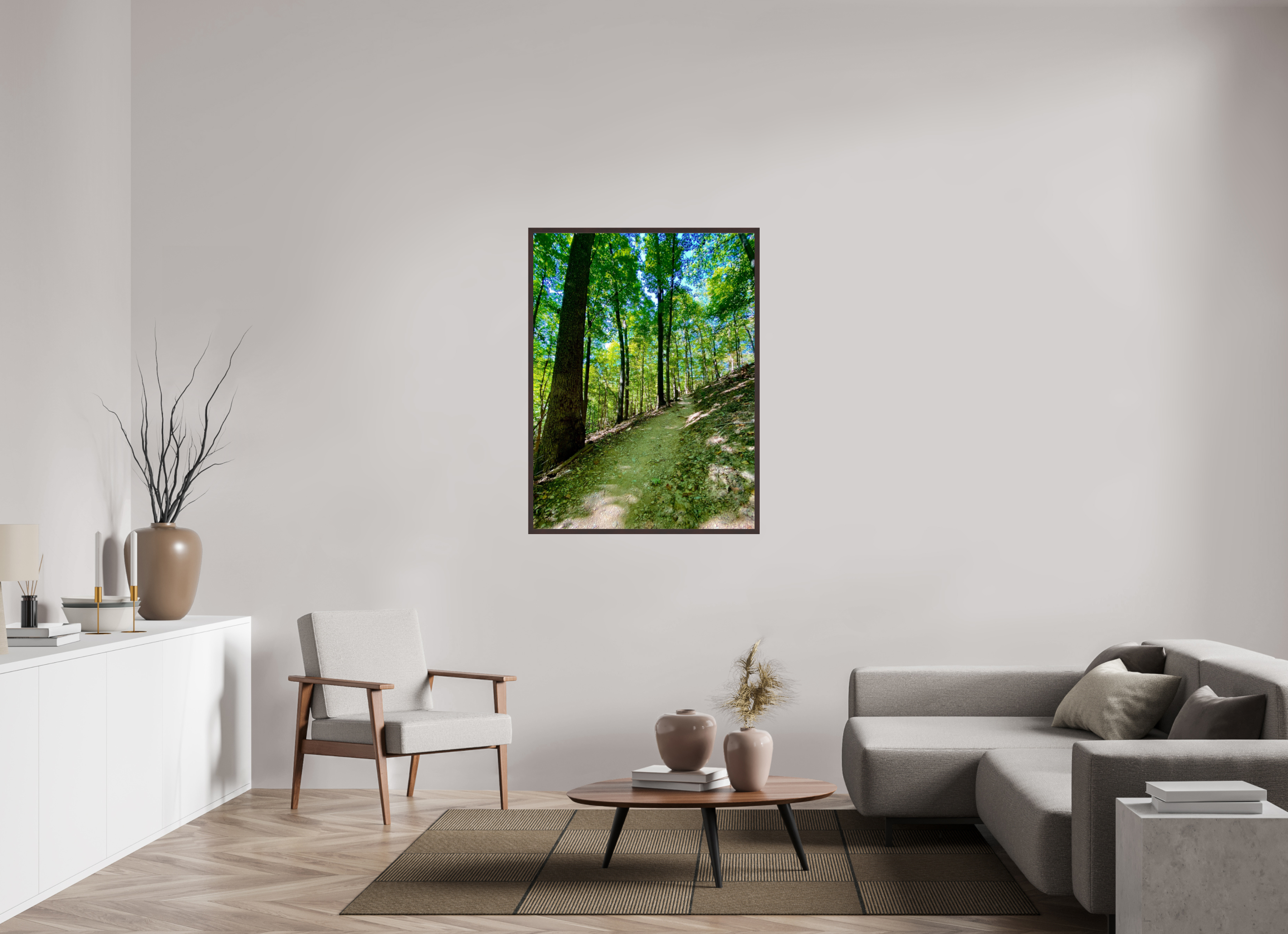 36 x 48″, ArtBox On Aluminum Dibond Trail at Radnor Lake