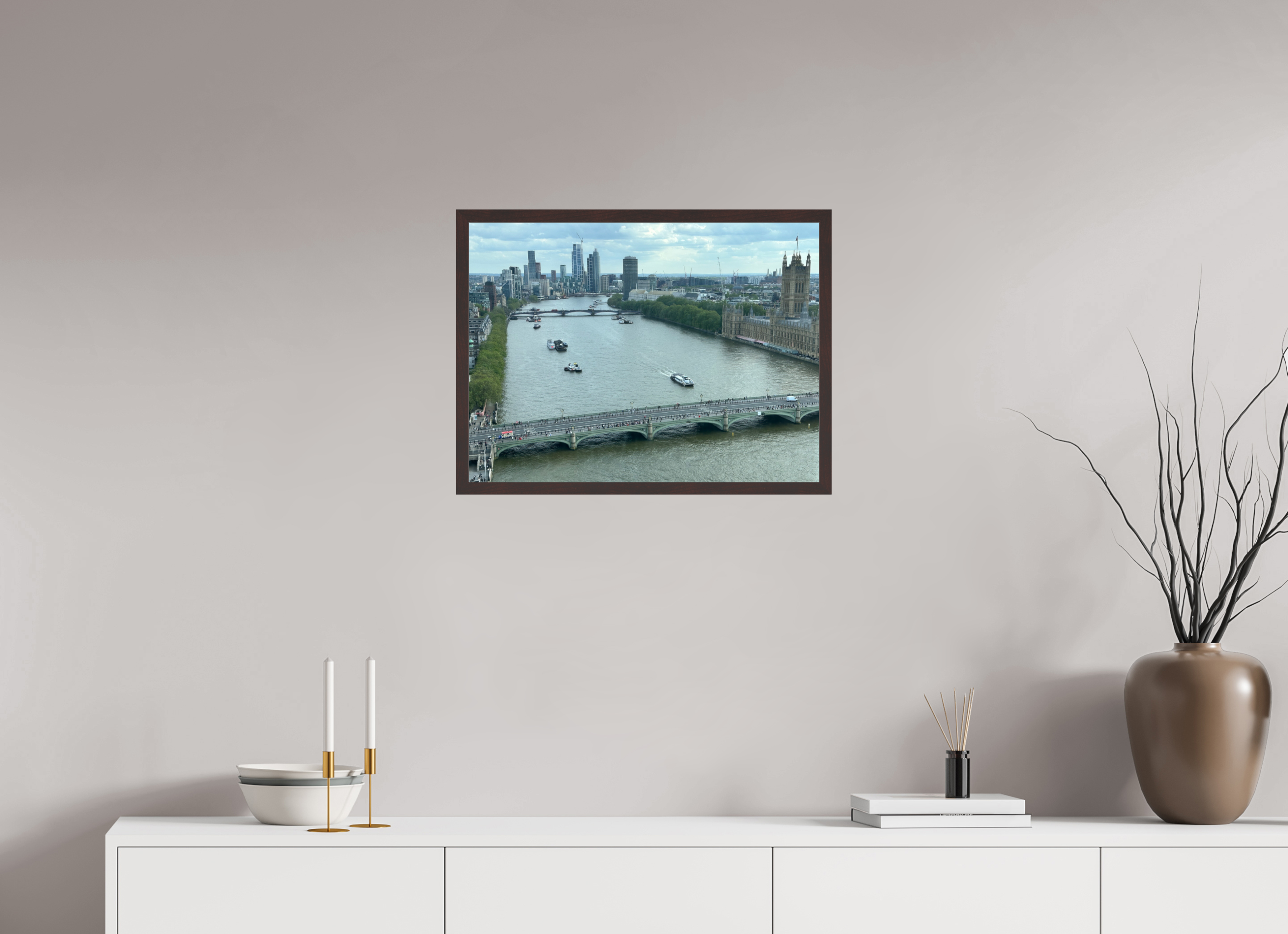 24 x 18″, ArtBox On Aluminum Dibond View of London