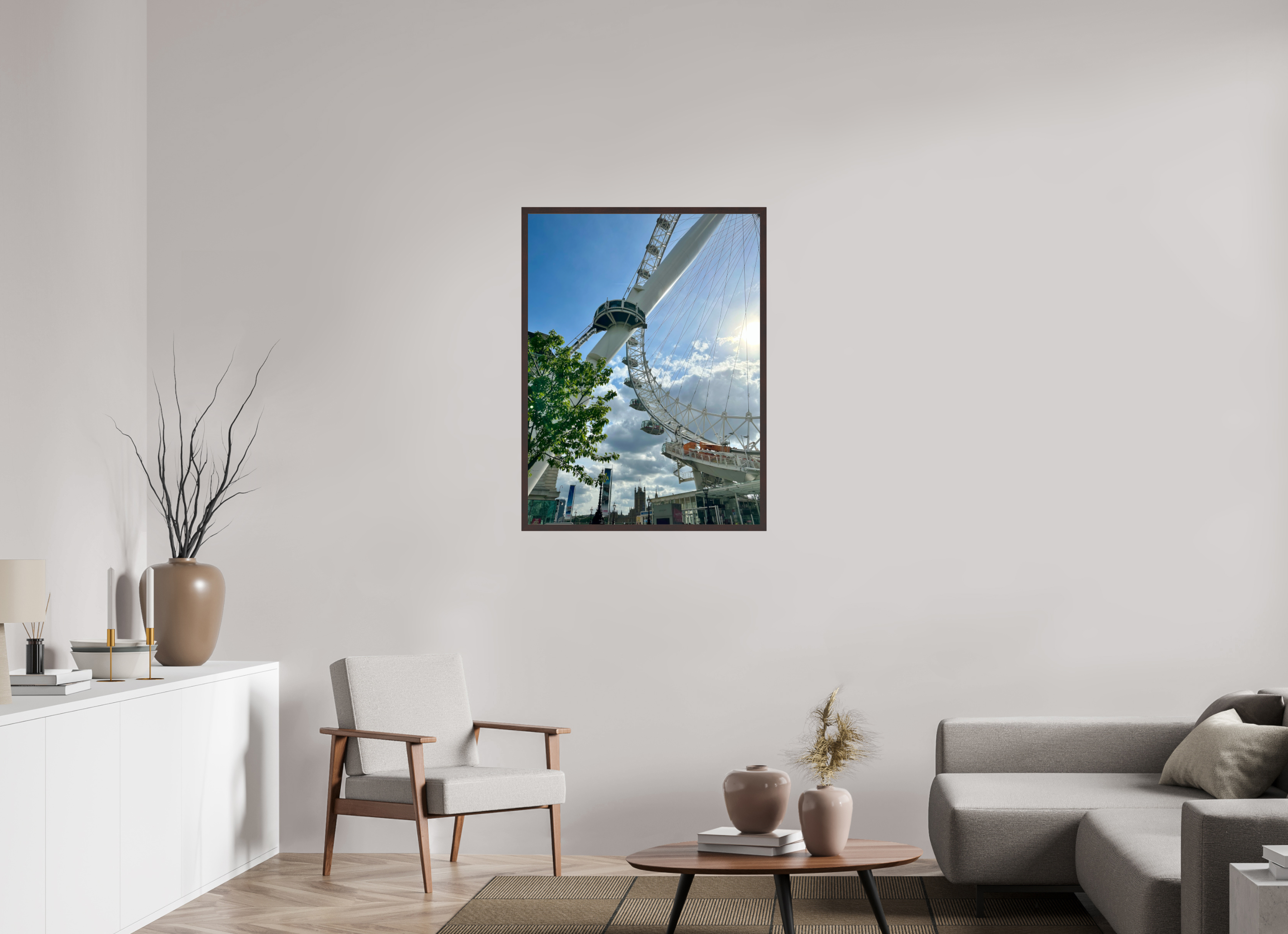 30 x 40″, ArtBox On Aluminum Dibond London Eye (Alternate View)