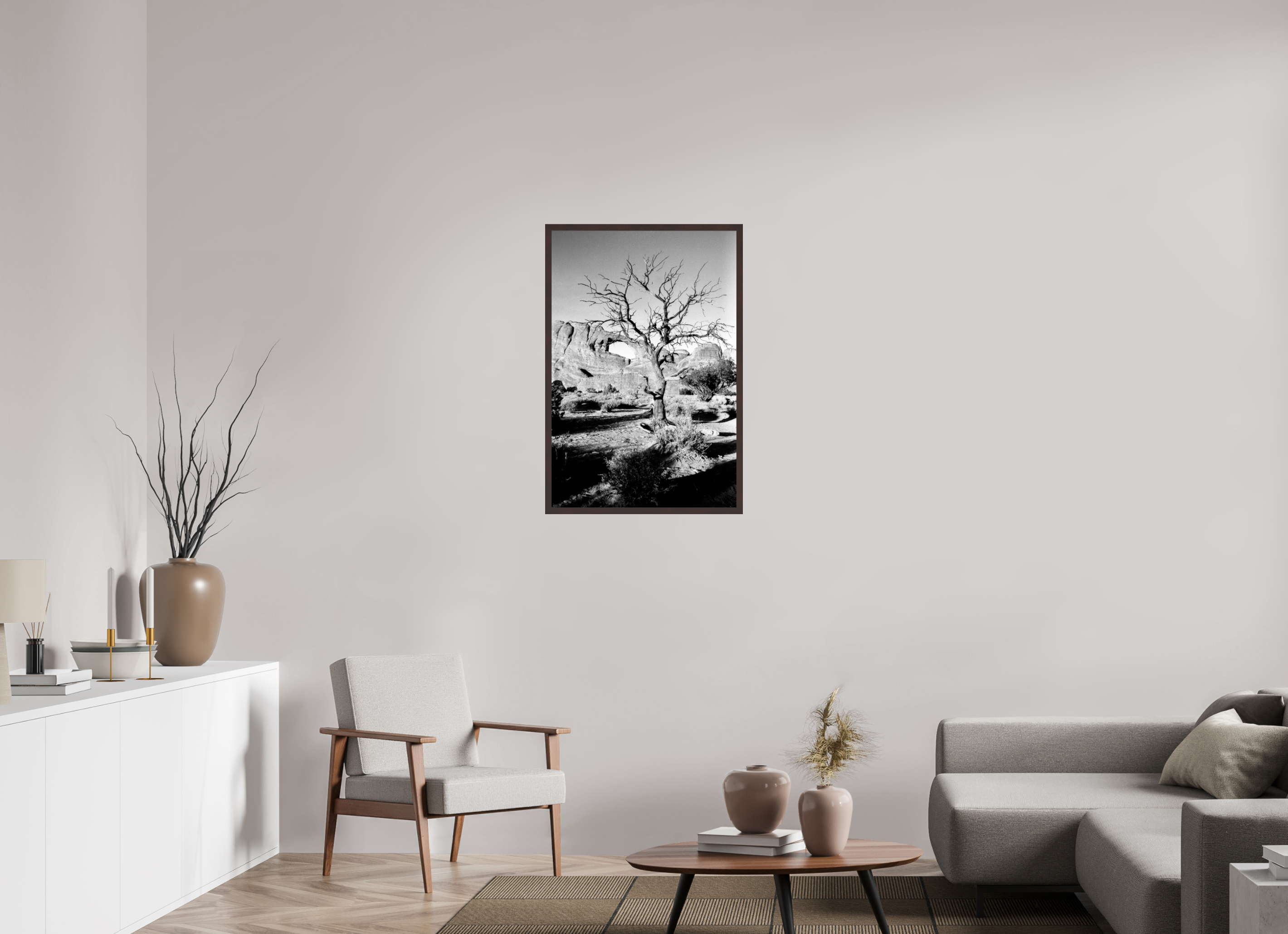 24 x 35.7″, ArtBox On Aluminum Dibond Skyline Arch with Tree