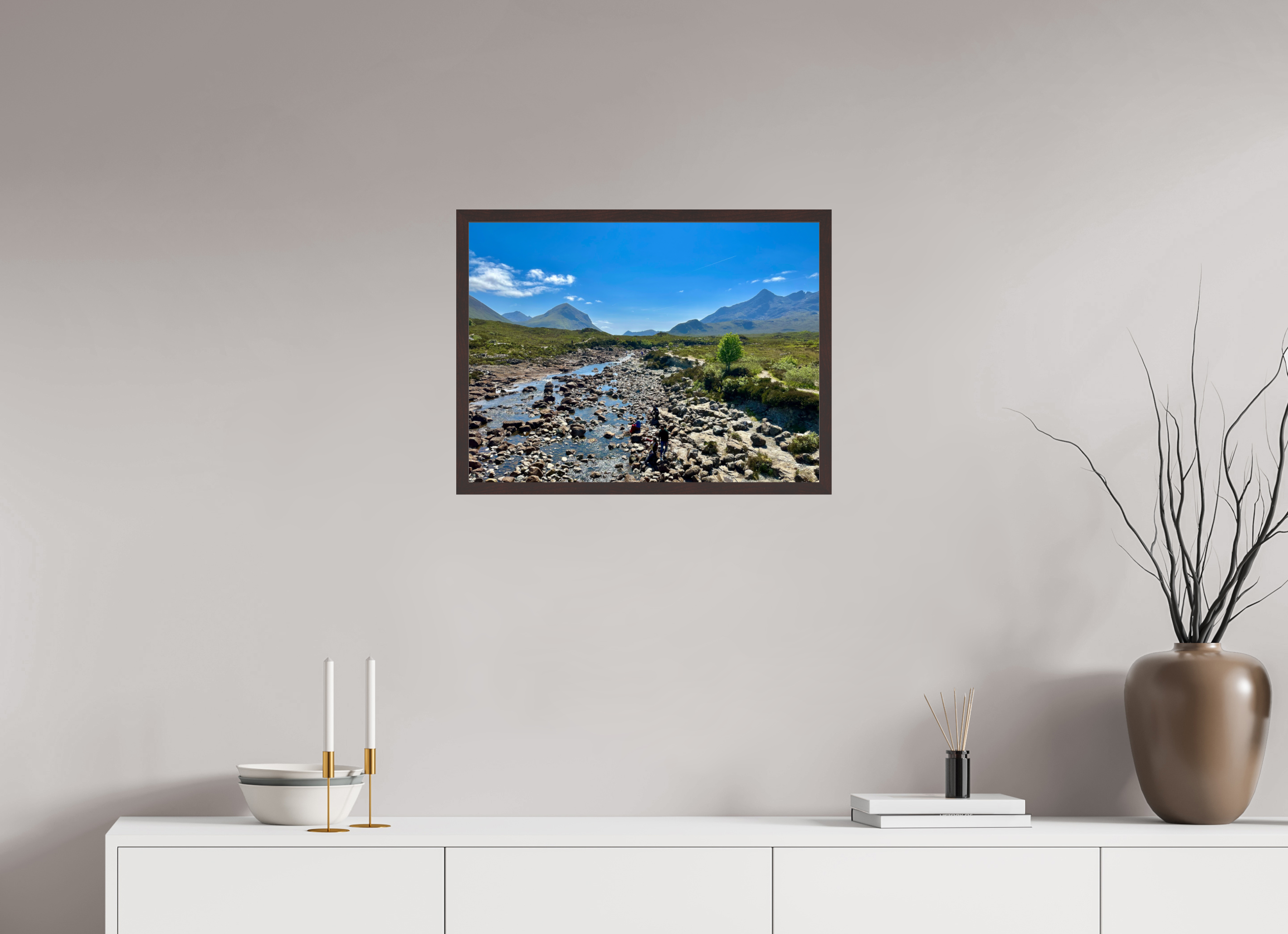 24 x 18″, ArtBox On Aluminum Dibond River Sligachan