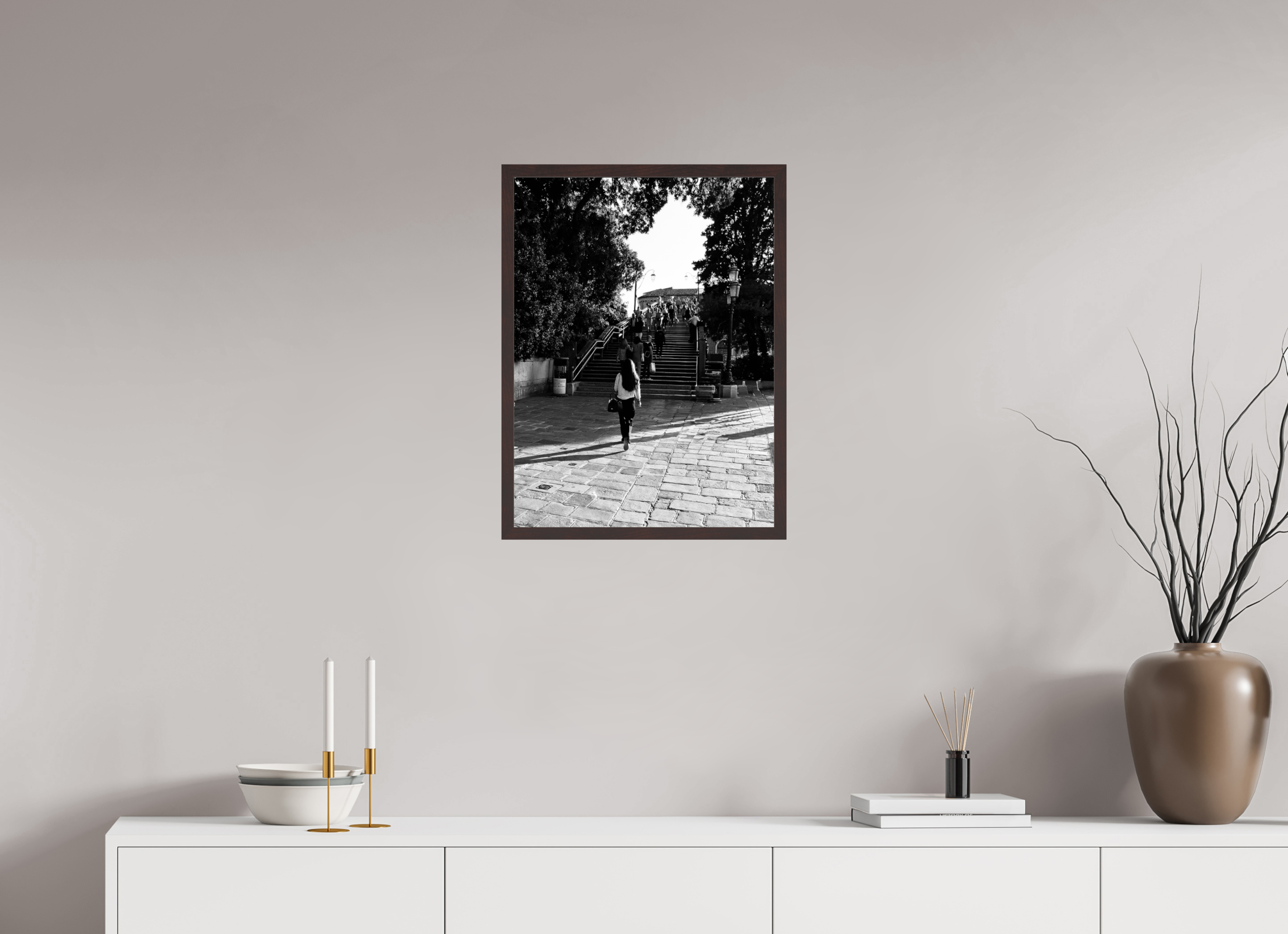 18 x 24″, ArtBox On Aluminum Dibond Approaching Ponte Accademia