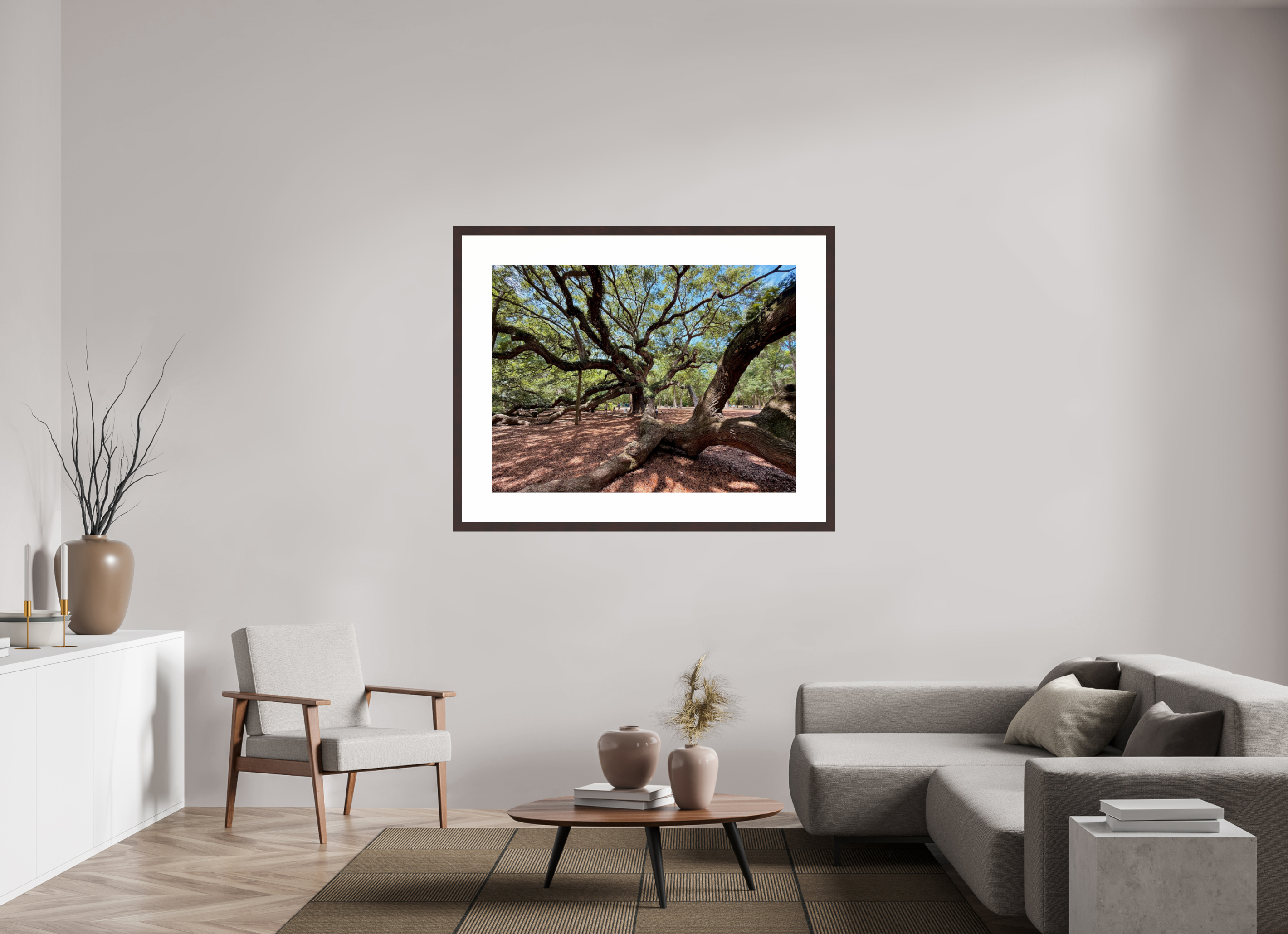 48 x 36″, Framed, Alder Brown, Color Print Angel Oak
