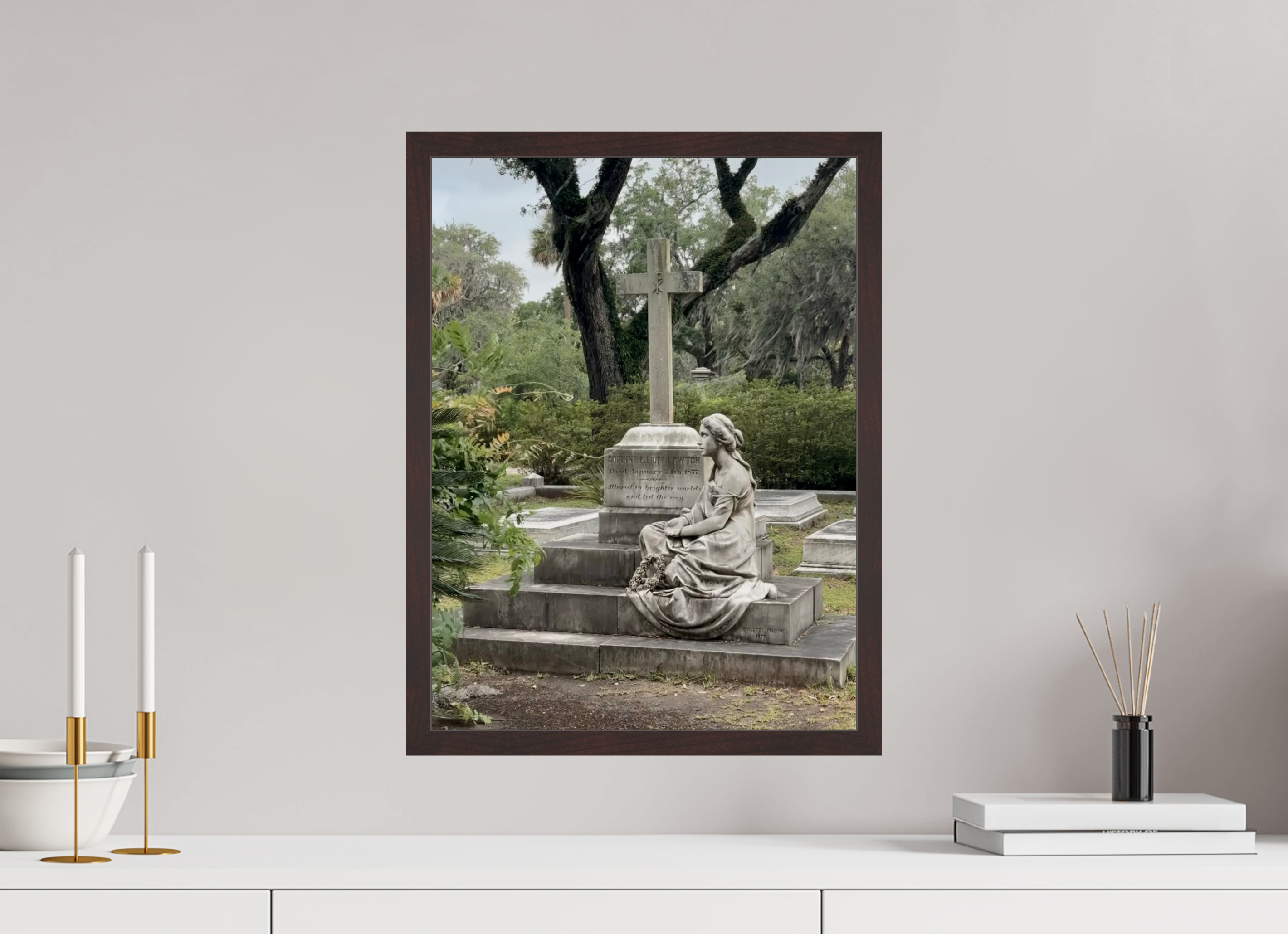 15 x 20″, ArtBox On Aluminum Dibond Bonaventure Cemetery