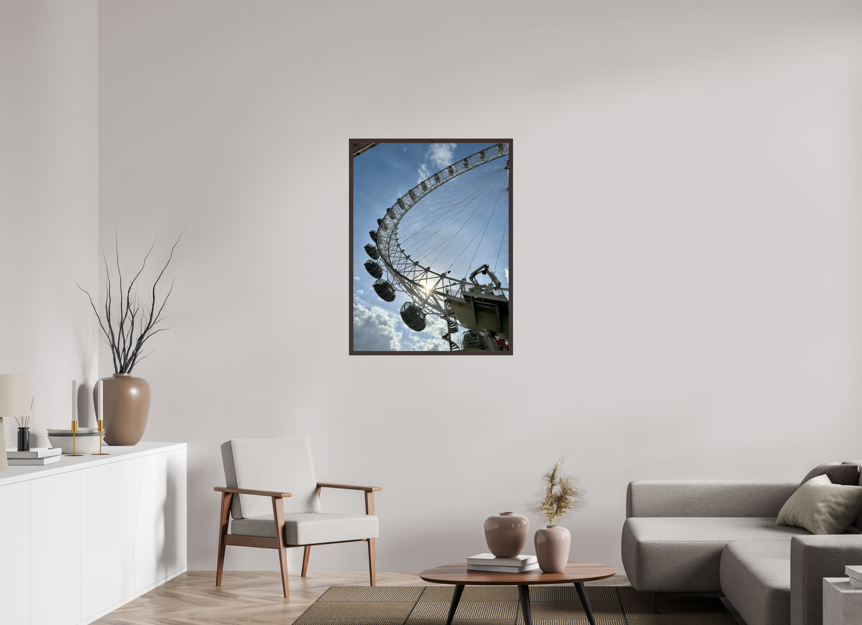 30 x 40″, ArtBox On Aluminum Dibond London Eye