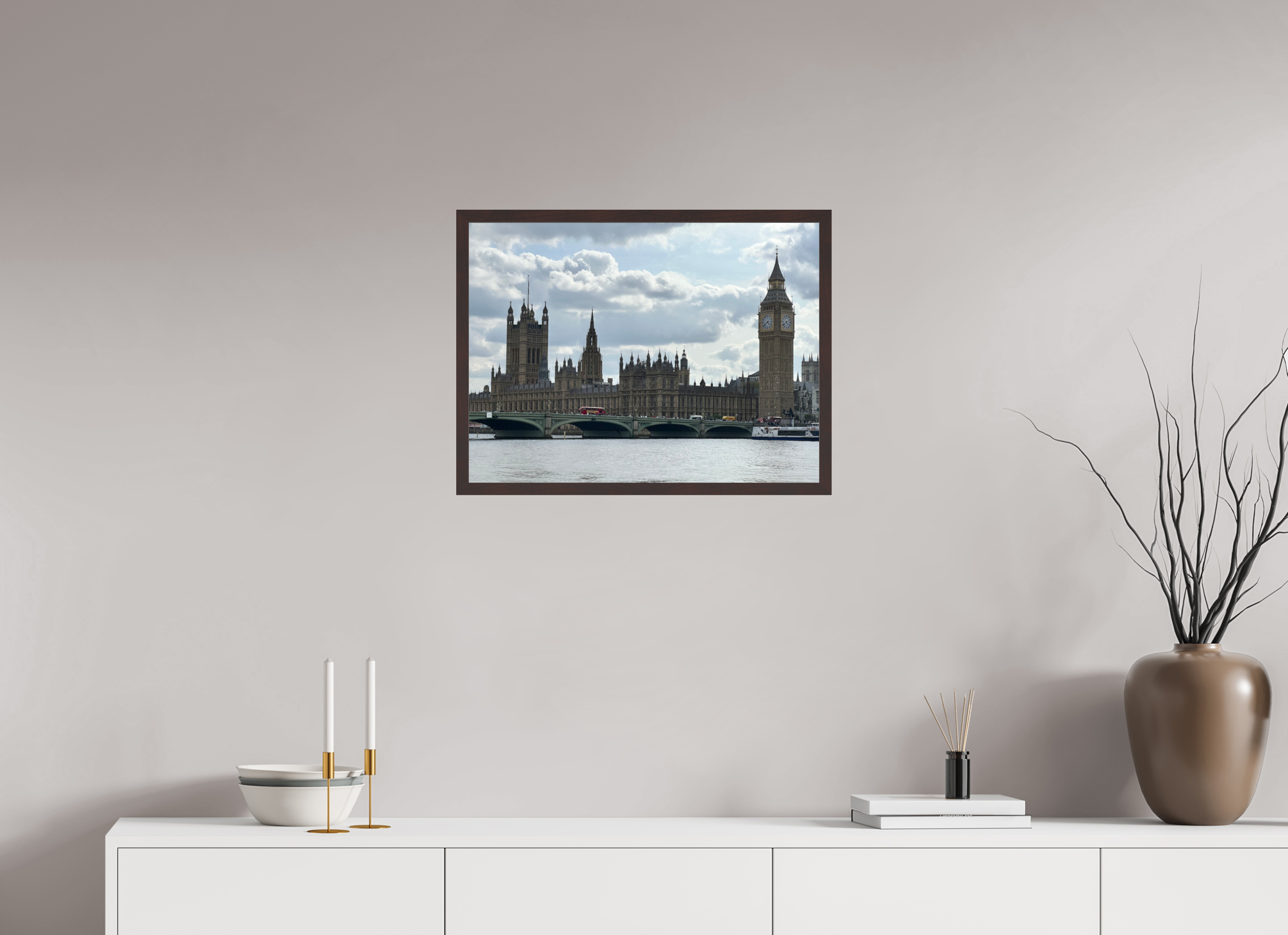24 x 18″, ArtBox On Aluminum Dibond Elizabeth Tower and the Houses of Parliament (Alternate View)