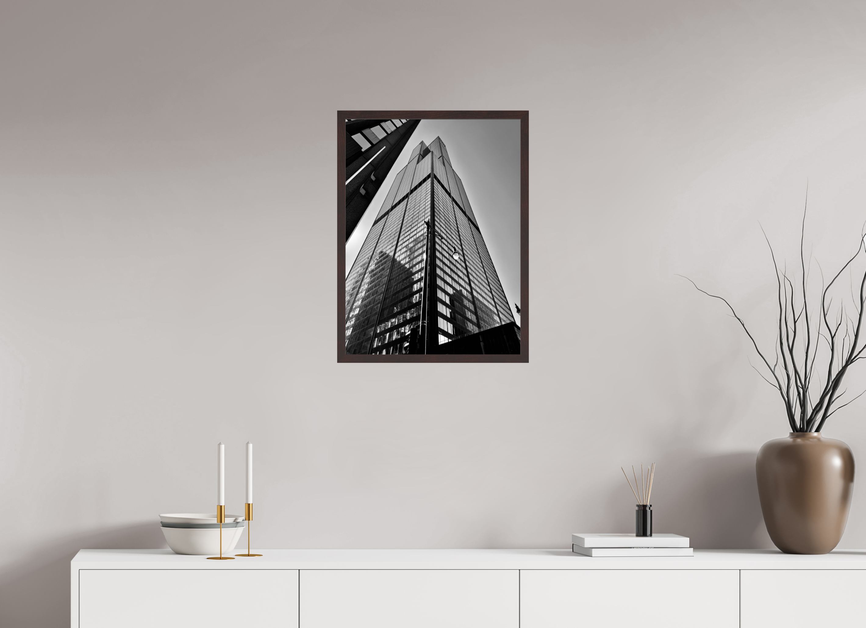 18 x 24″, ArtBox On Aluminum Dibond Skyscrapers