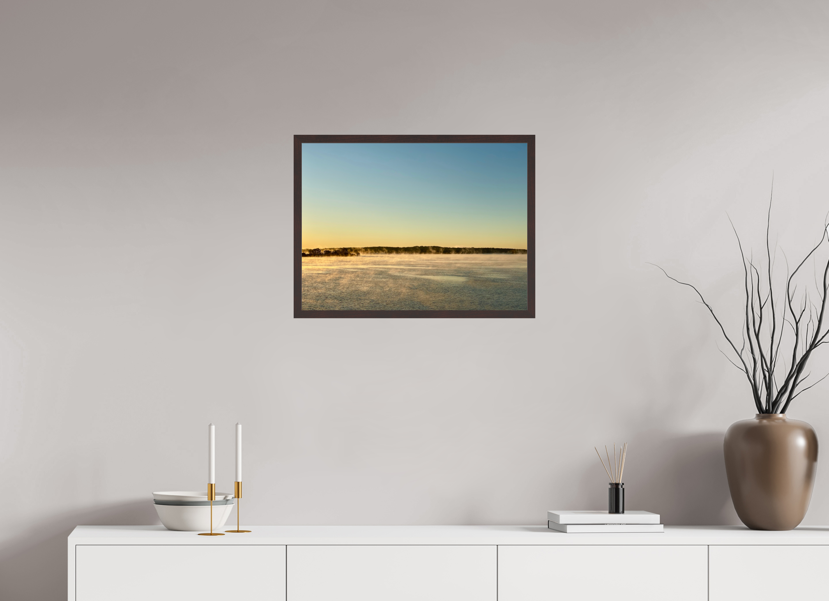 24 x 18″, ArtBox On Aluminum Dibond Sunrise, Percy Priest Lake