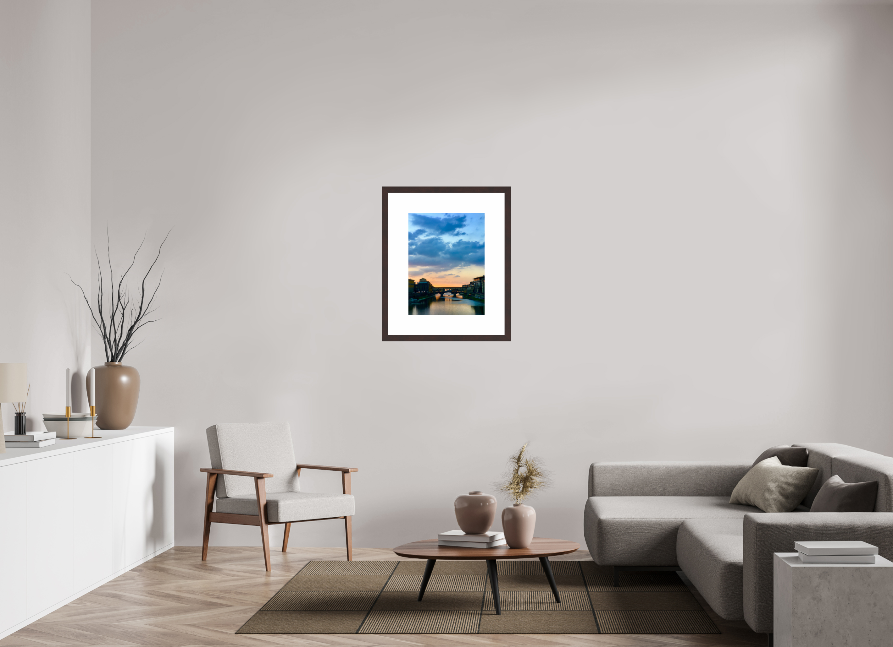 18 x 24″, Framed, Alder Brown, Color Print Ponte Vecchio