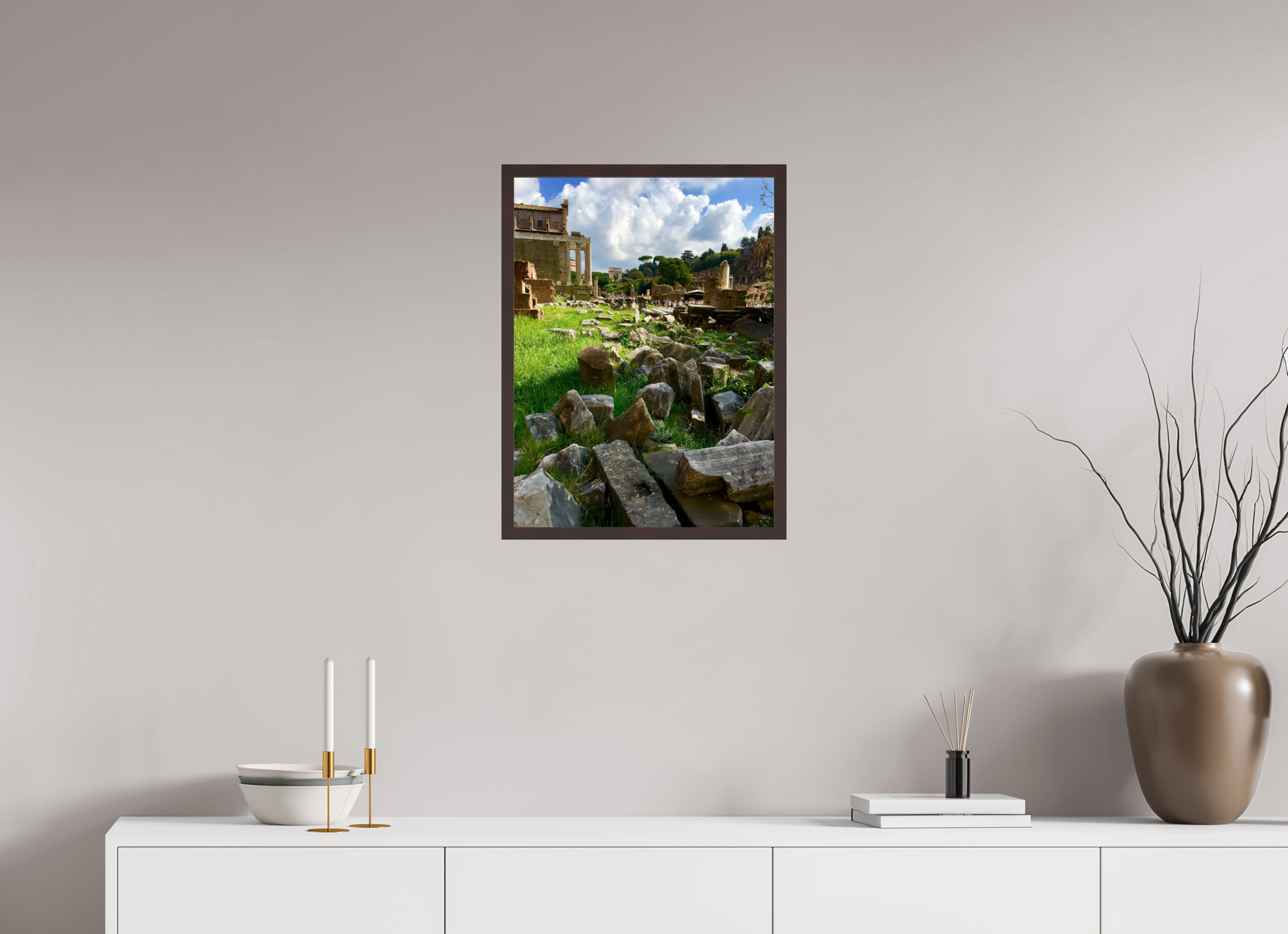 18 x 24″, ArtBox On Aluminum Dibond Forum Ruins