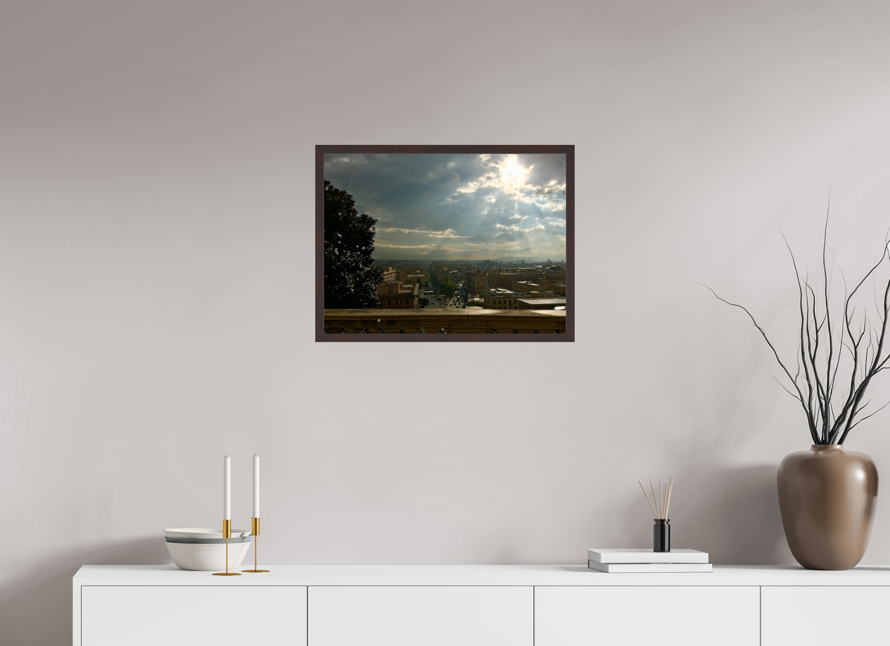 24 x 18″, ArtBox On Aluminum Dibond View from the Vatican Museums