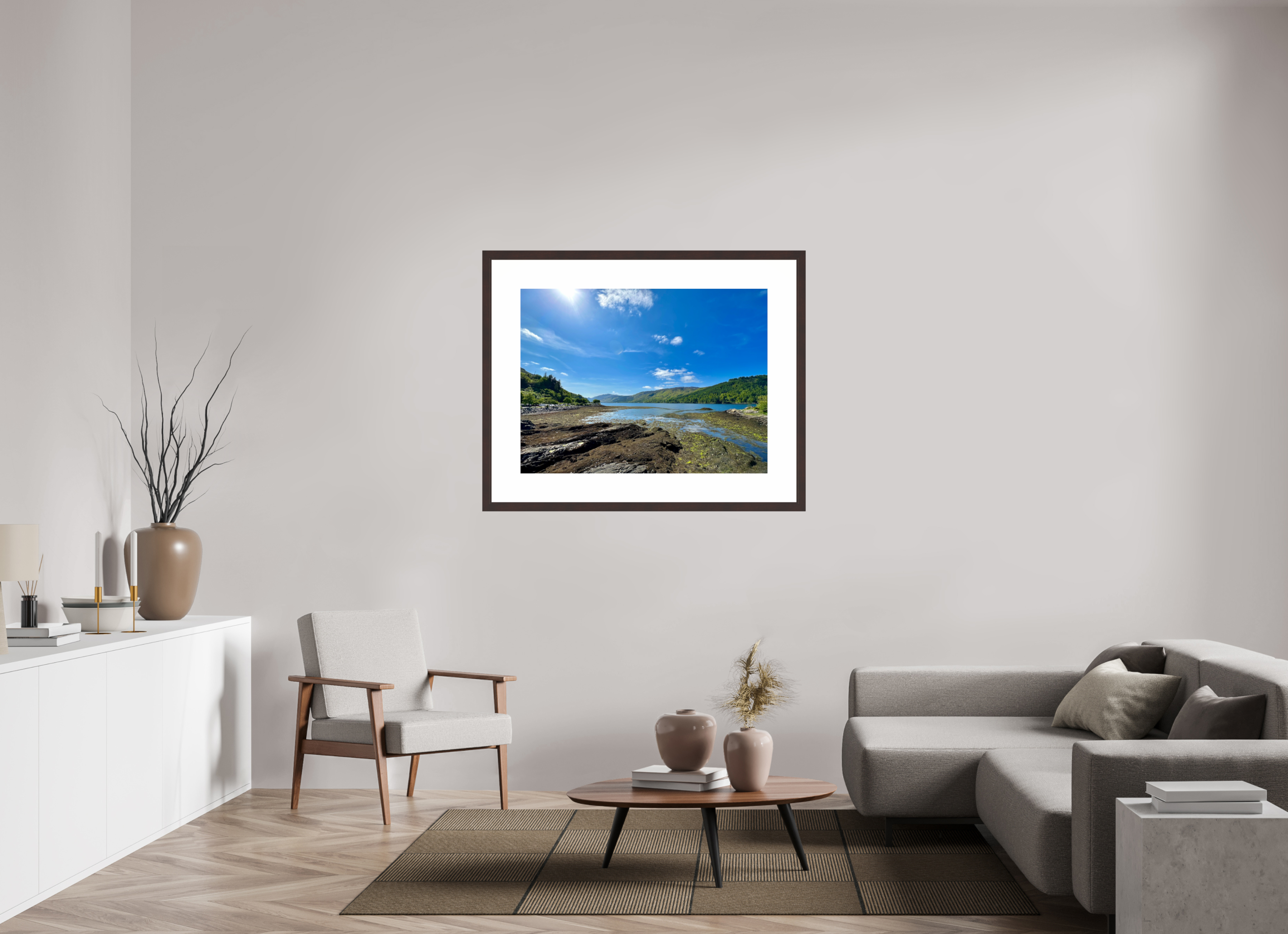 40 x 30″, Framed, Alder Brown, Color Print On the Isle of Skye