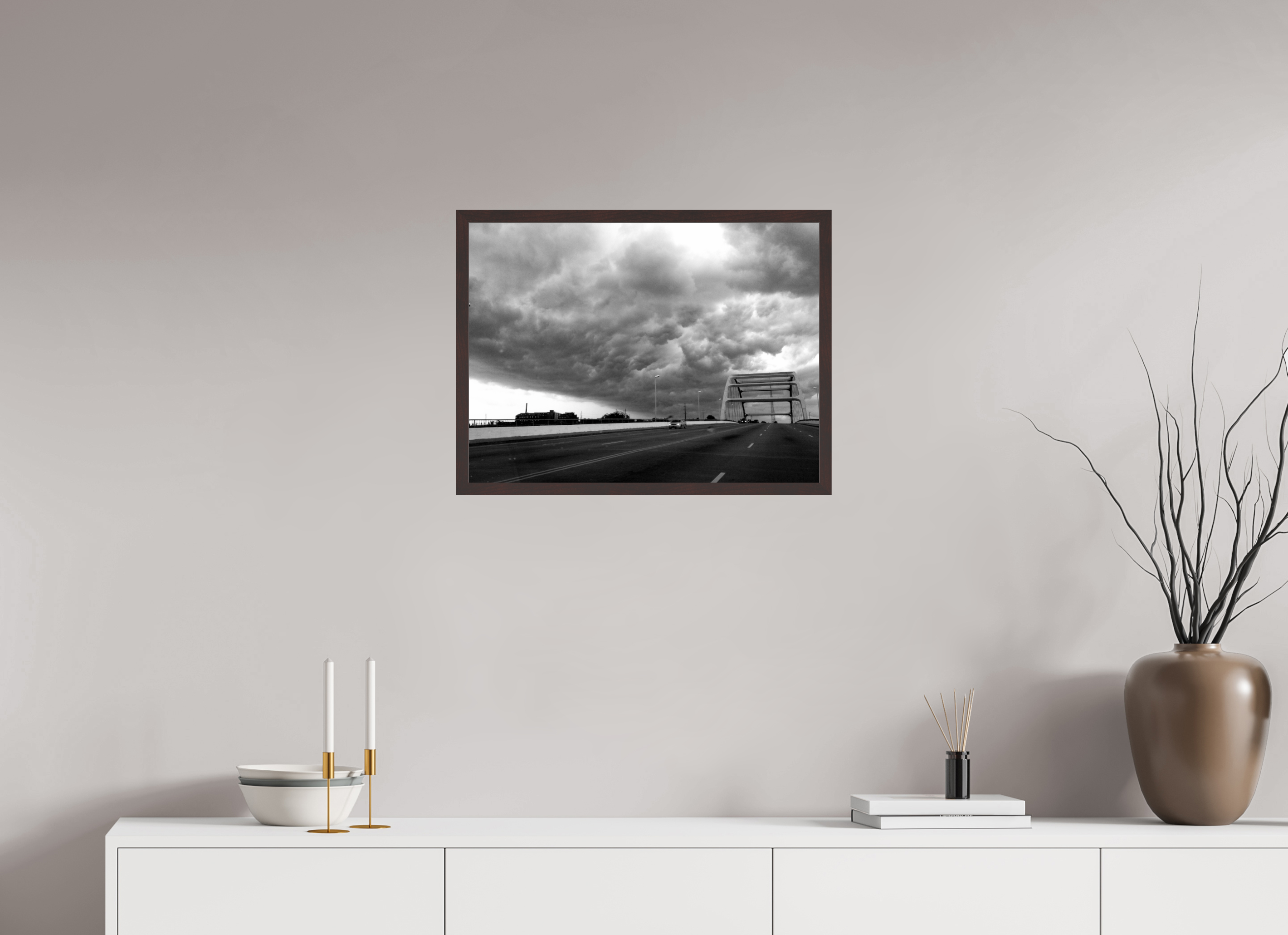 24 x 18″, ArtBox On Aluminum Dibond Storm Clouds Over Nashville