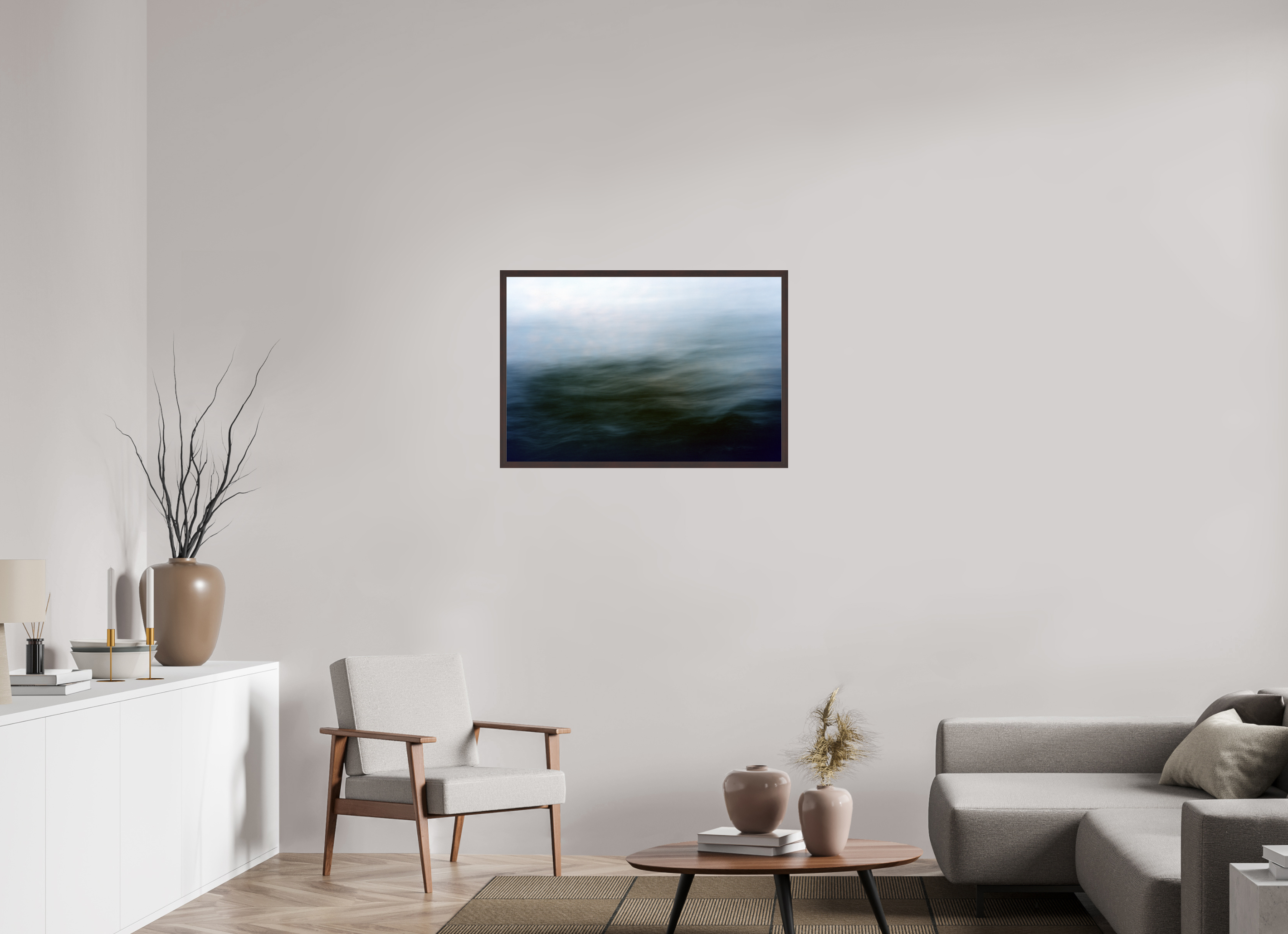 35.5 x 24″, ArtBox On Aluminum Dibond Streaked Trees