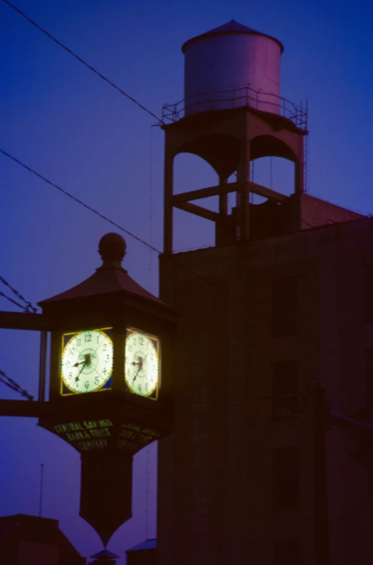 Clock and Water Tower