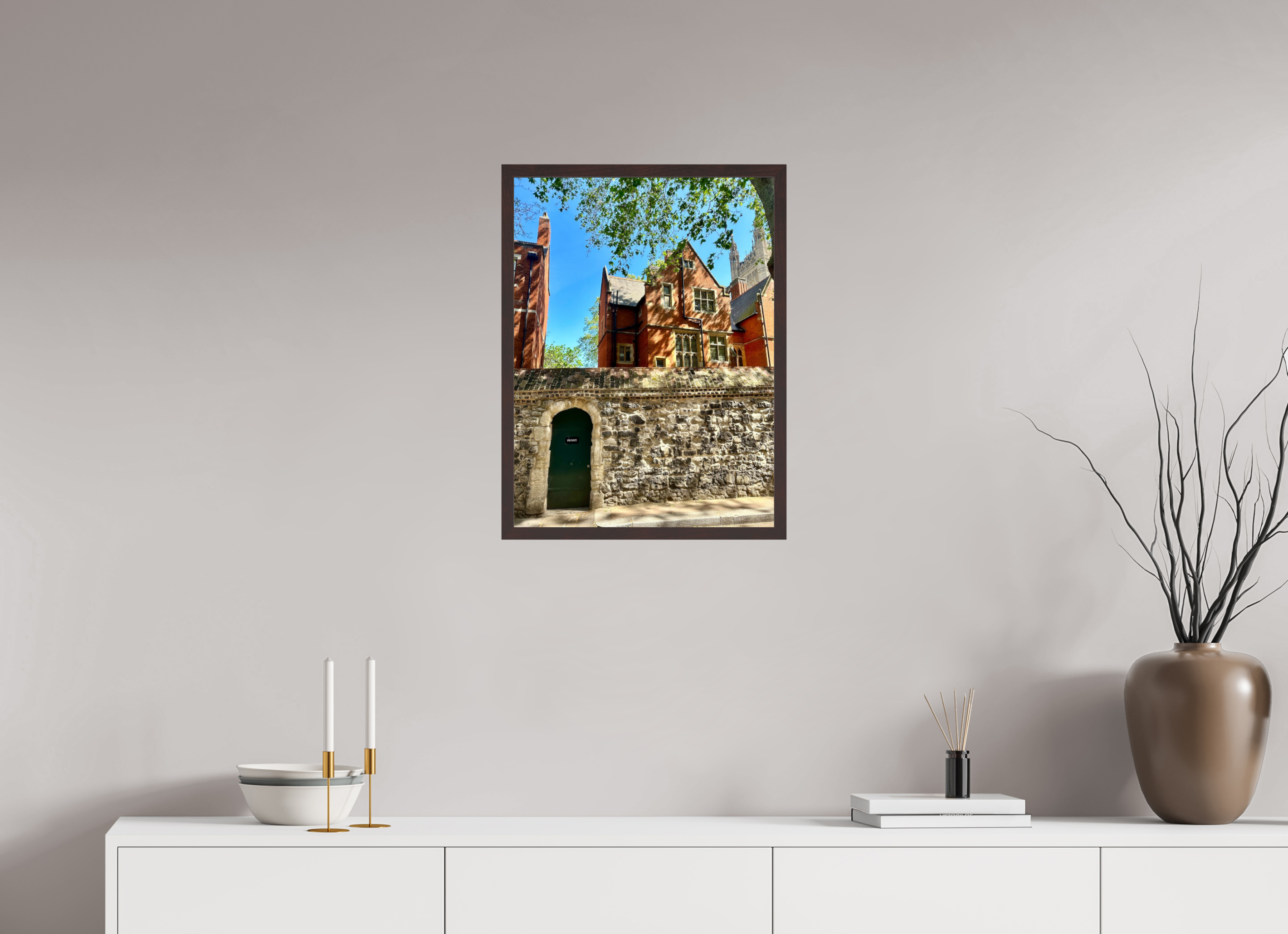 18 x 24″, ArtBox On Aluminum Dibond London Wall & Gate