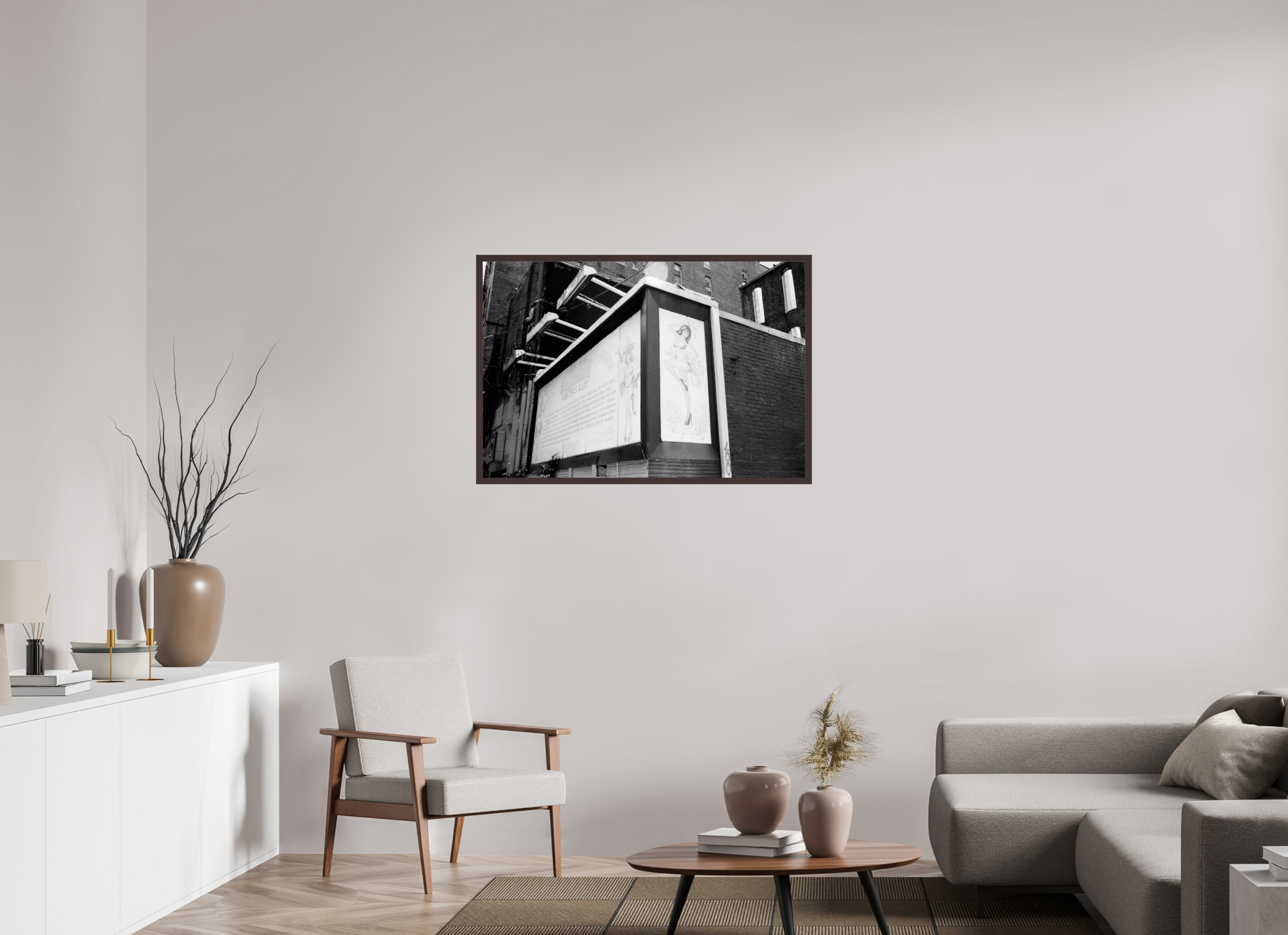 41.5 x 28″, ArtBox On Aluminum Dibond Printer's Alley
