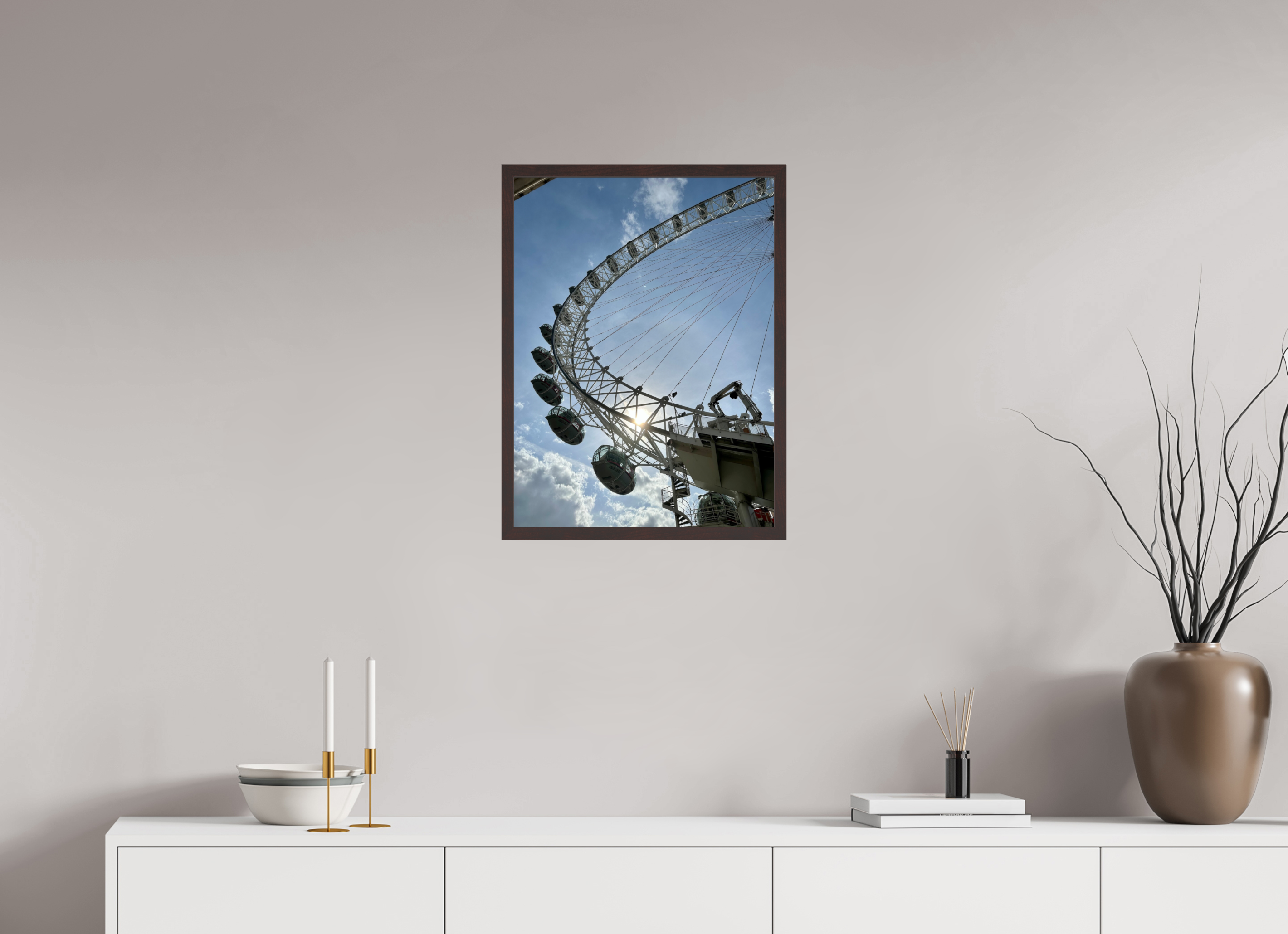 18 x 24″, ArtBox On Aluminum Dibond London Eye