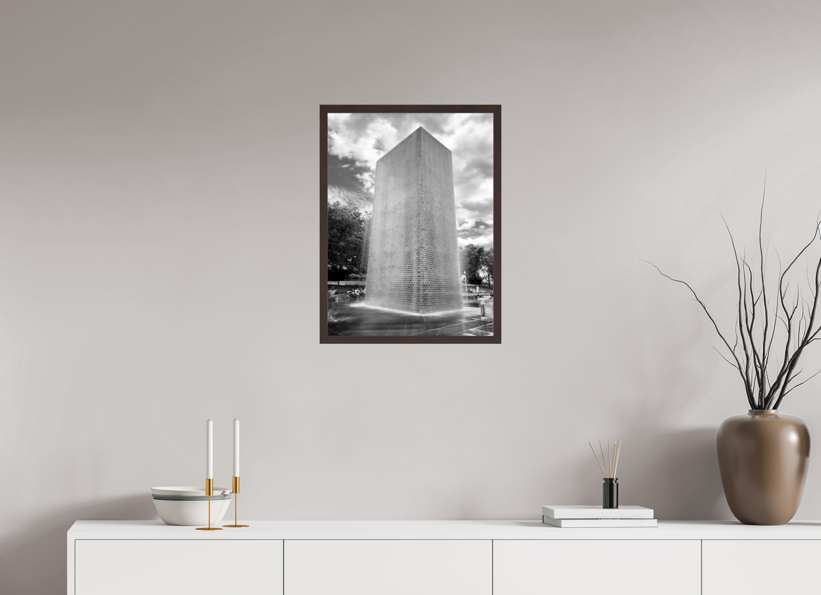 18 x 24″, ArtBox On Aluminum Dibond Crown Fountain