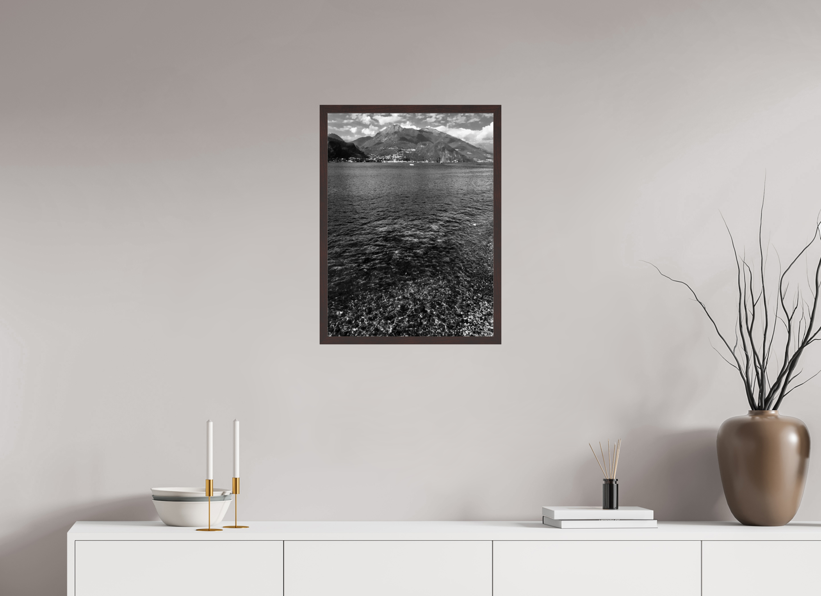 18 x 24″, ArtBox On Aluminum Dibond View of Lake Como from Bellagio