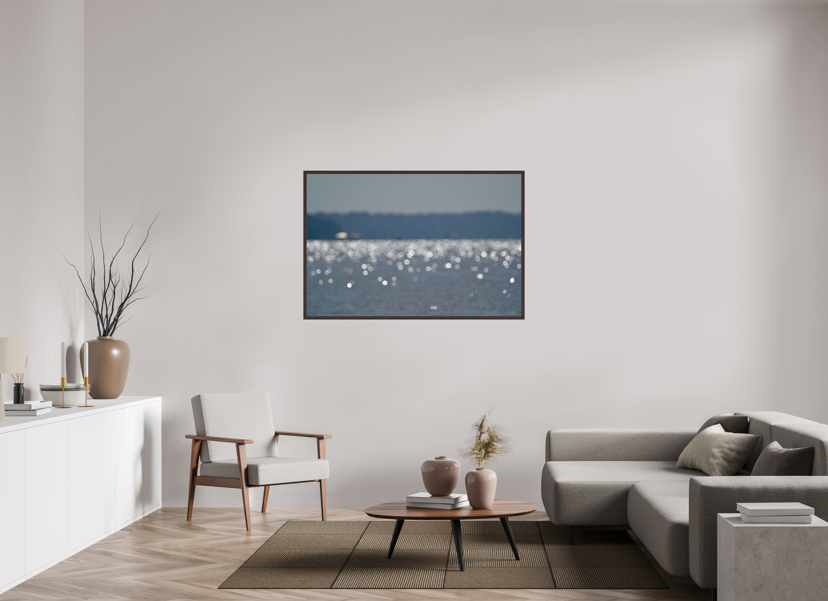 54 x 36″, ArtBox On Aluminum Dibond Unfocused Lake Light