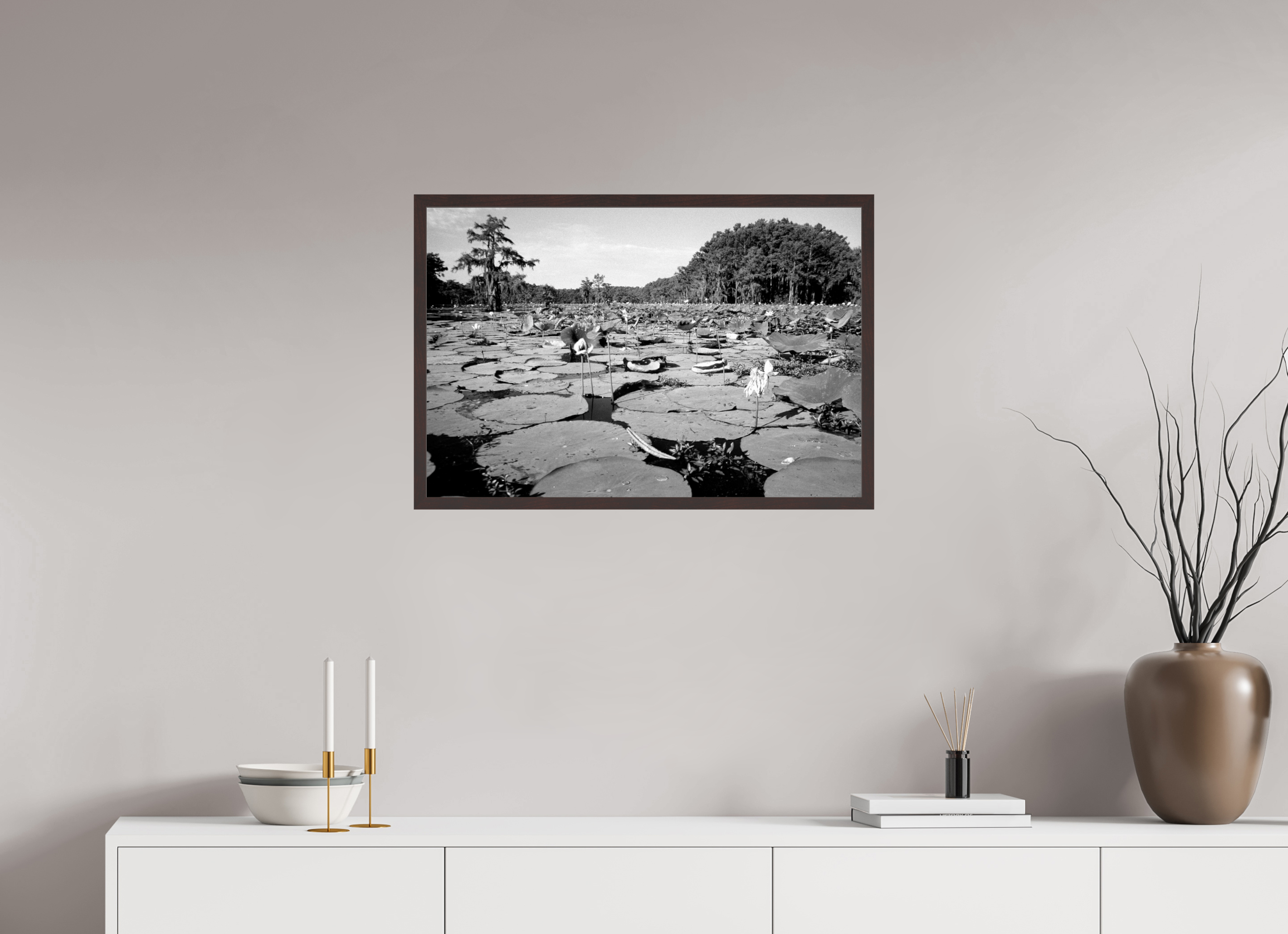 29.7 x 20″, ArtBox On Aluminum Dibond On Caddo Lake