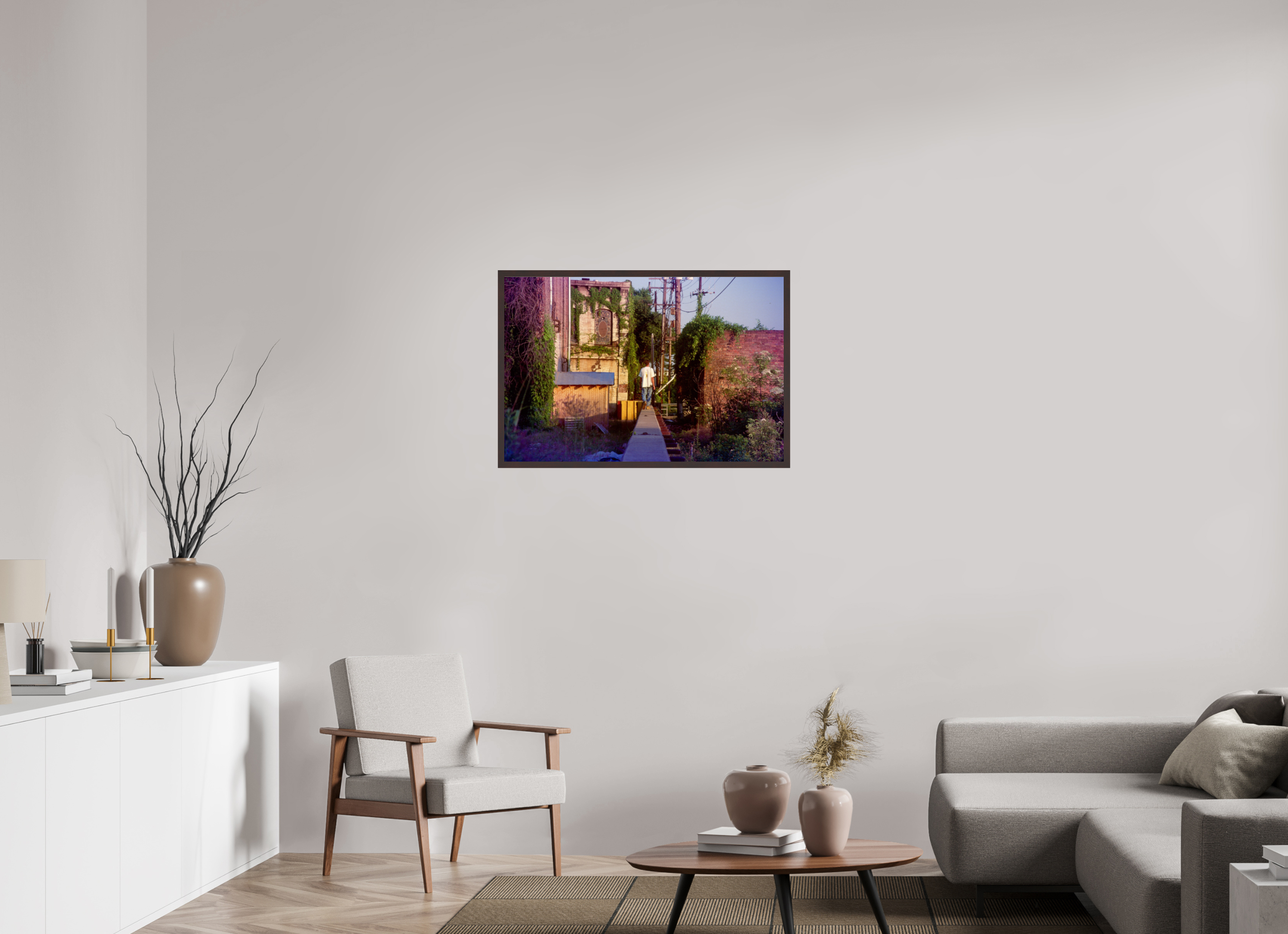 36 x 24″, ArtBox On Aluminum Dibond Levee Walker