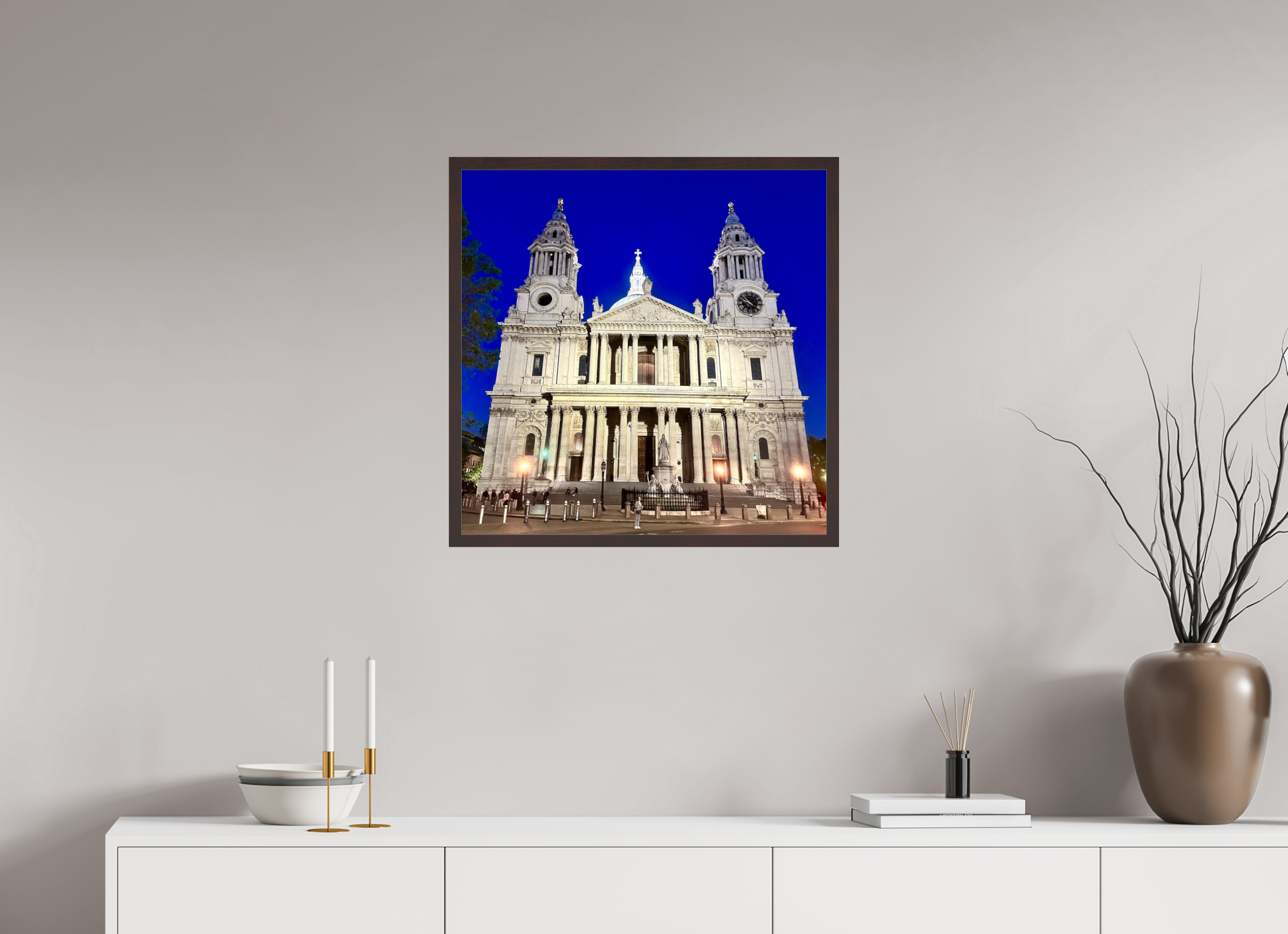 25 x 25″, ArtBox On Aluminum Dibond Facade of St. Paul's