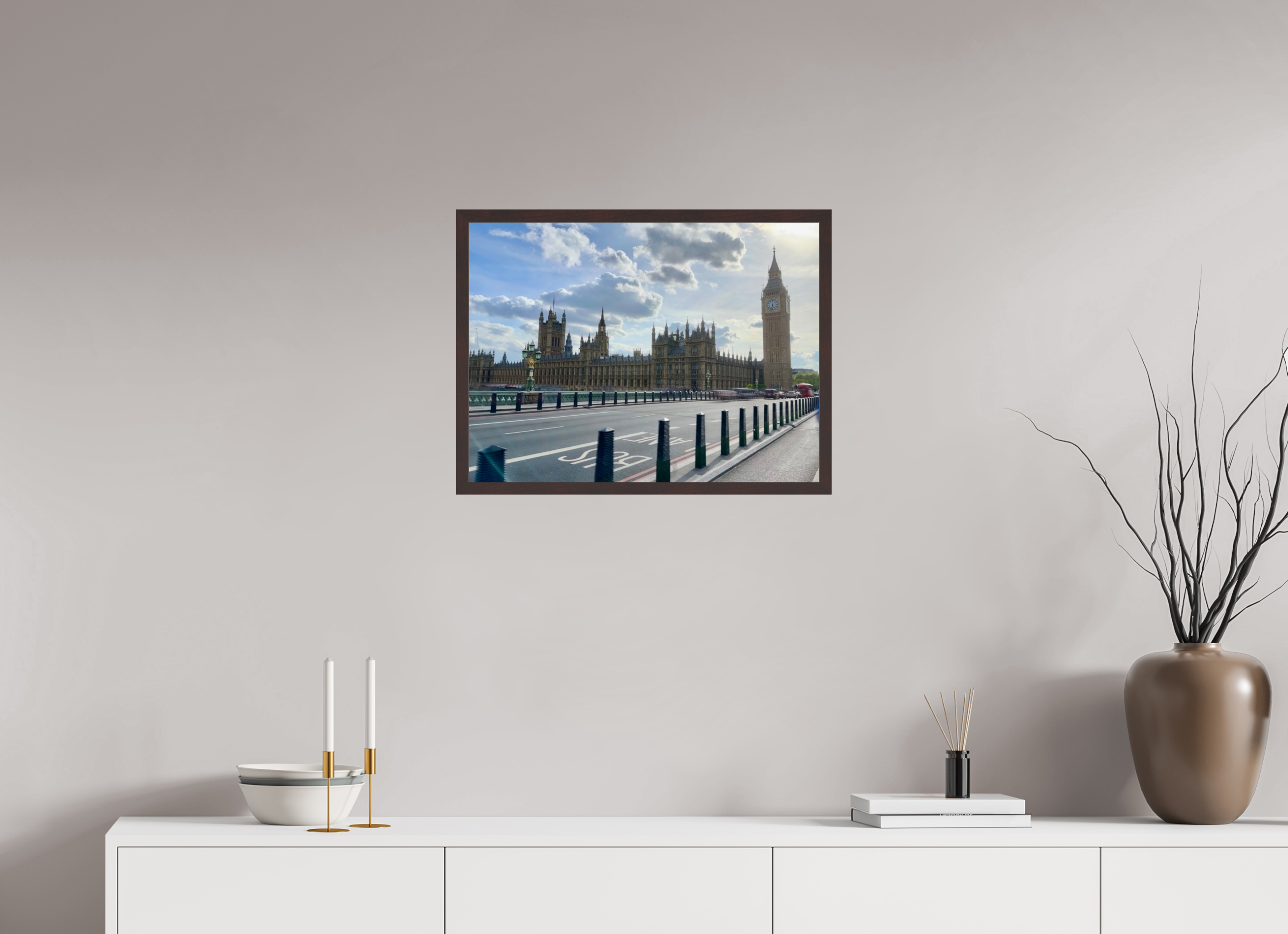 24 x 18″, ArtBox On Aluminum Dibond Elizabeth Tower and Houses of Parliament