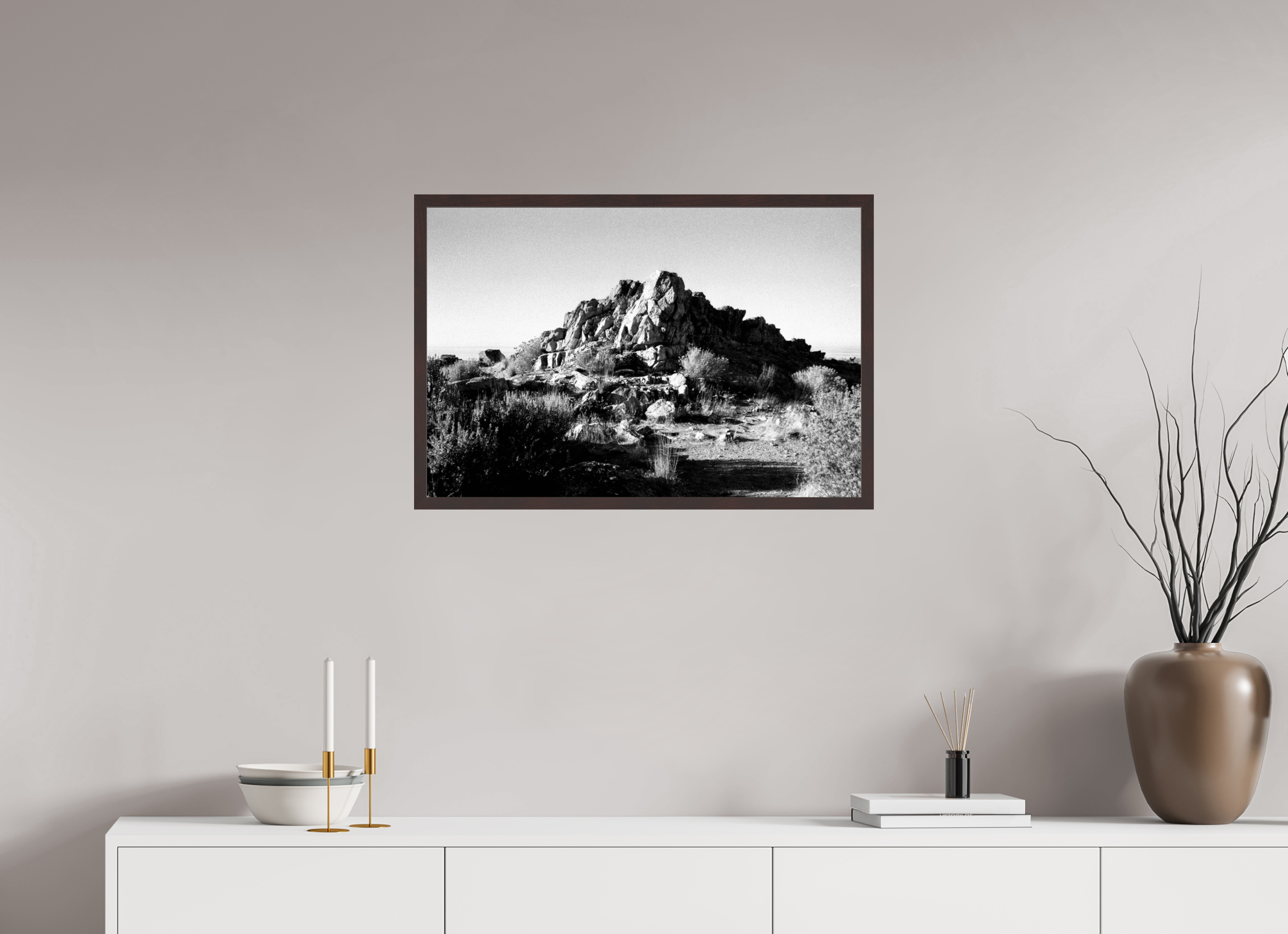 29.6 x 20″, ArtBox On Aluminum Dibond Craggy Rock Formation