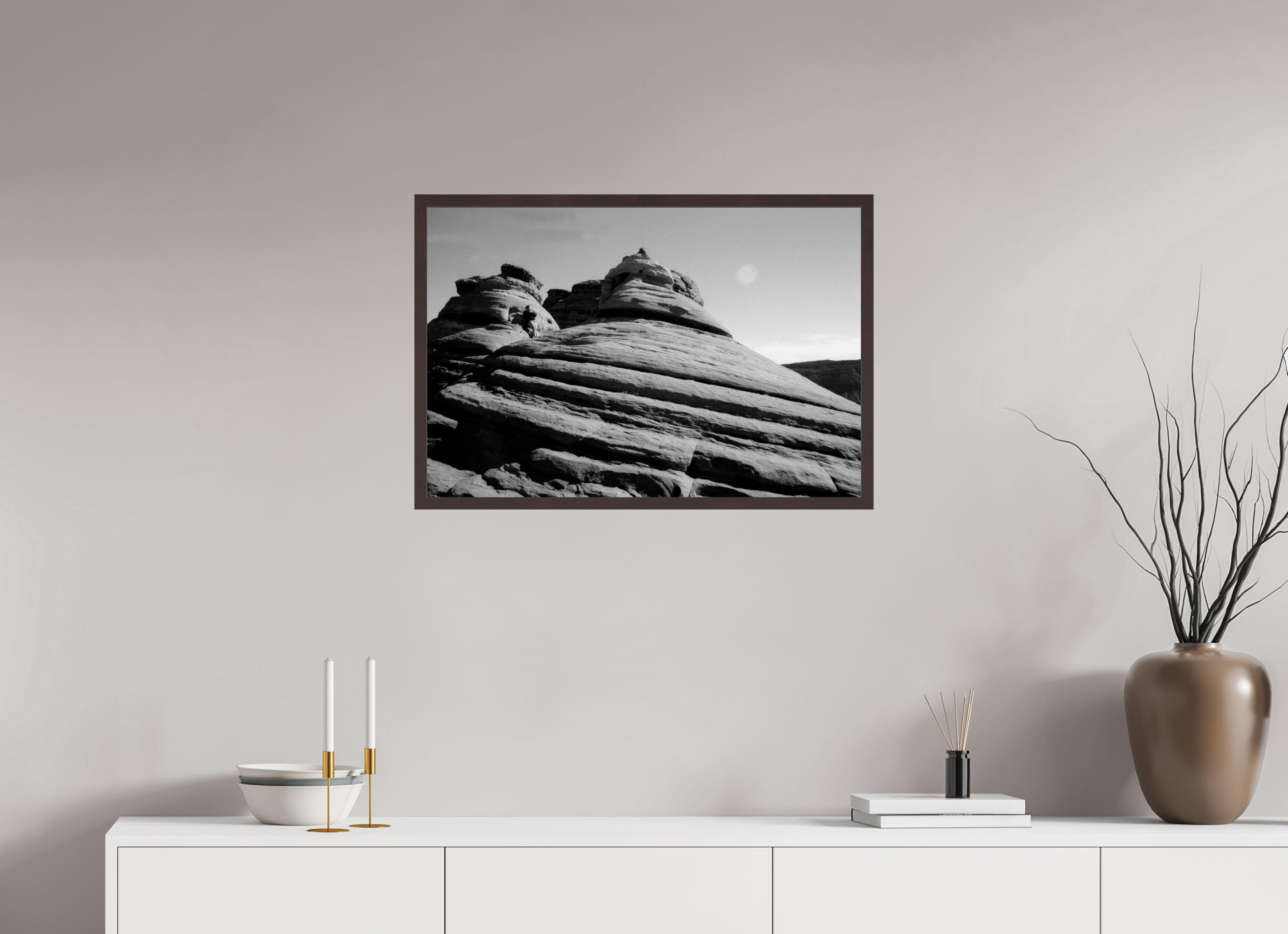 29.6 x 20″, ArtBox On Aluminum Dibond A Rock Formation Near Delicate Arch