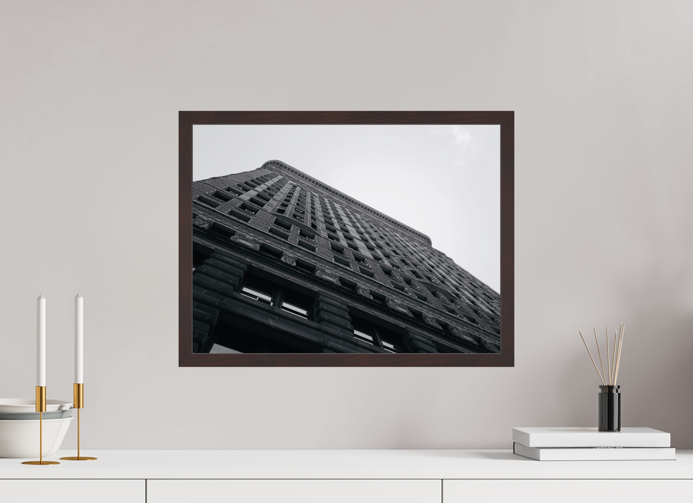 20 x 15″, ArtBox On Aluminum Dibond The Flatiron (B&W)