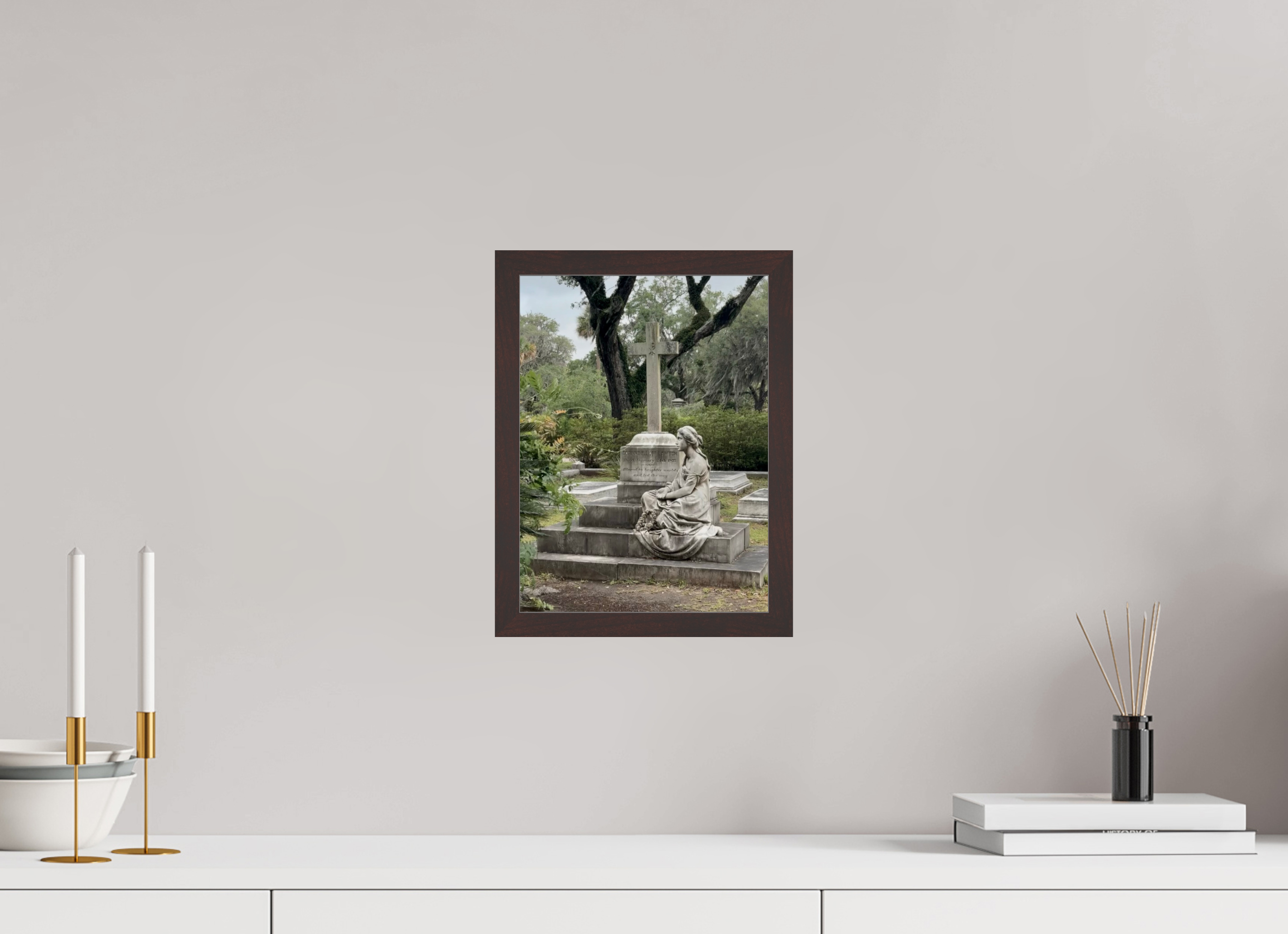 9 x 12″, ArtBox On Aluminum Dibond Bonaventure Cemetery