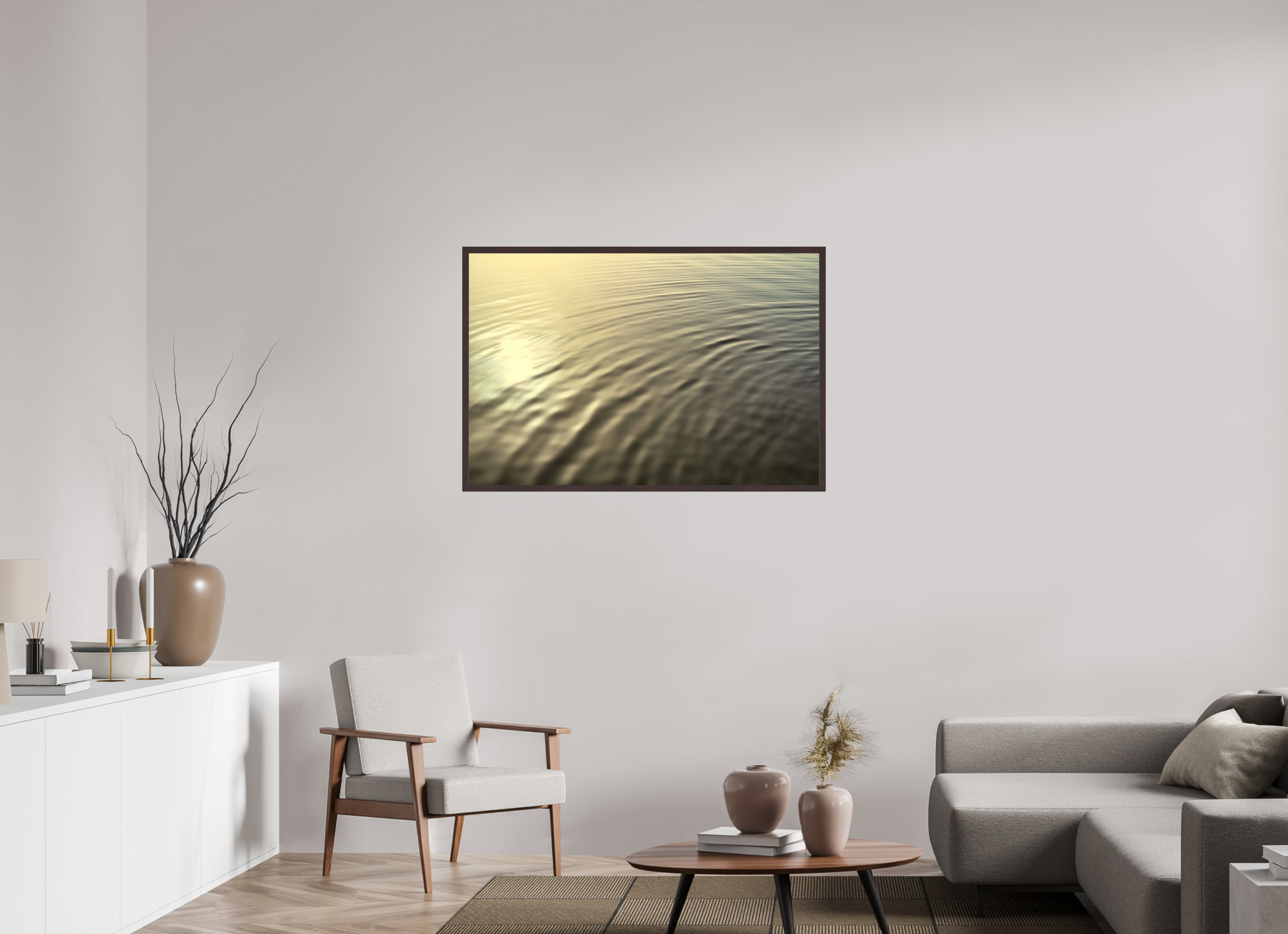 45 x 30″, ArtBox On Aluminum Dibond Water Ripples