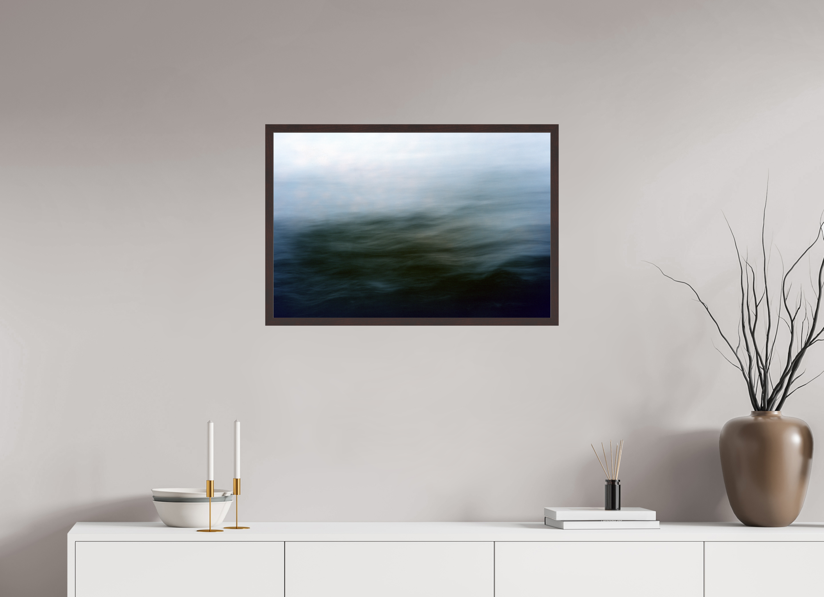 29.6 x 20″, ArtBox On Aluminum Dibond Streaked Trees