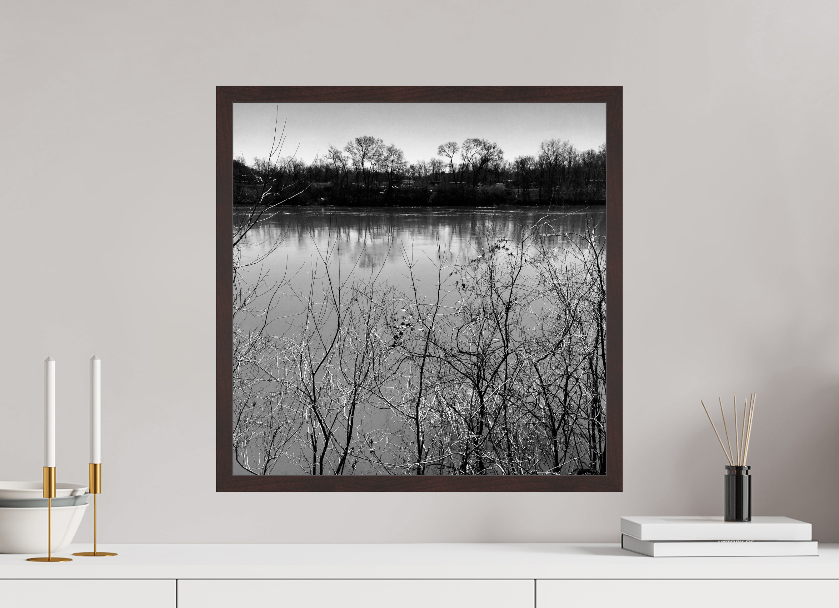 20 x 20″, ArtBox On Aluminum Dibond Cumberland River