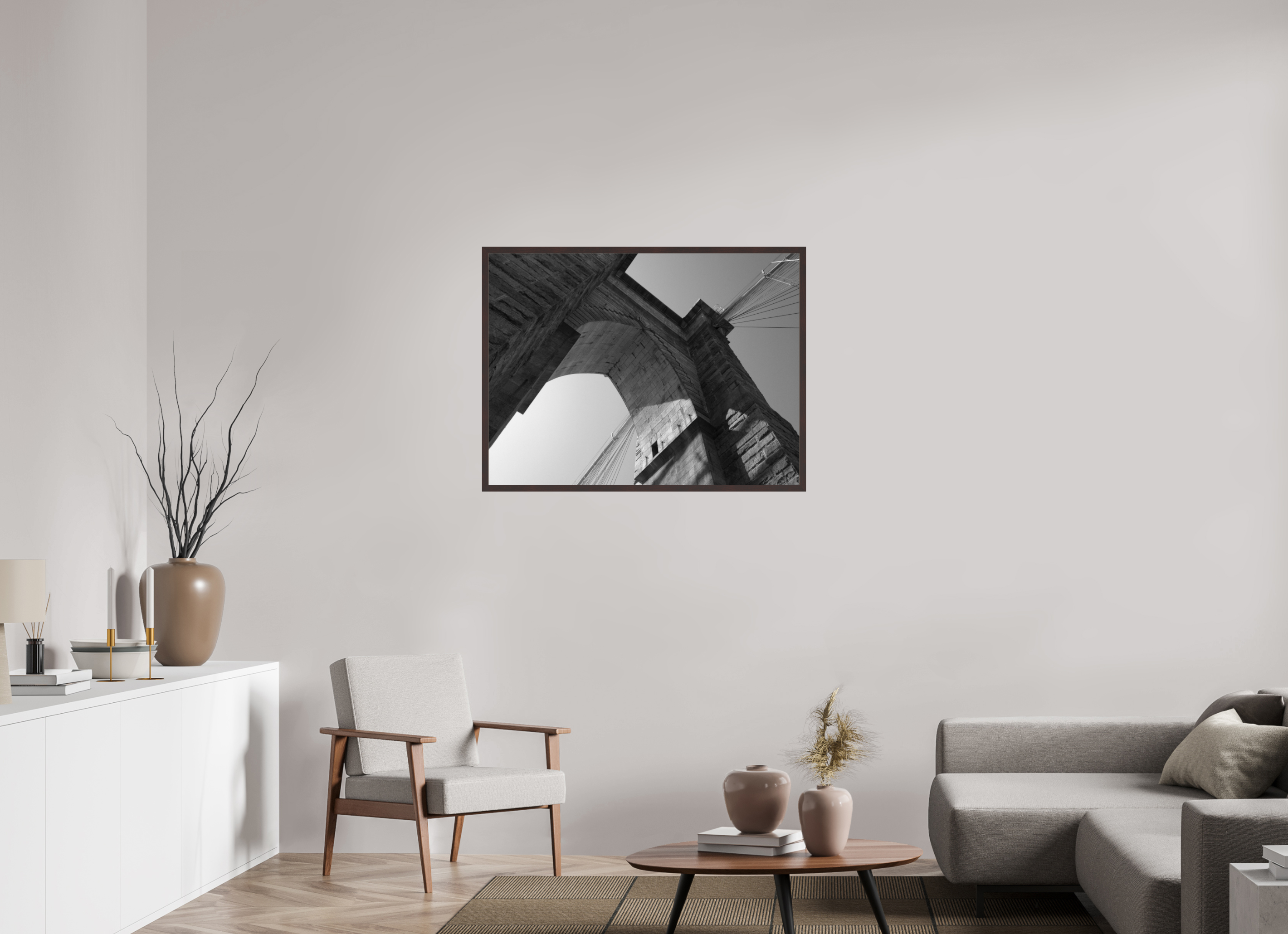 40 x 30″, ArtBox On Aluminum Dibond Brooklyn Bridge, View 2