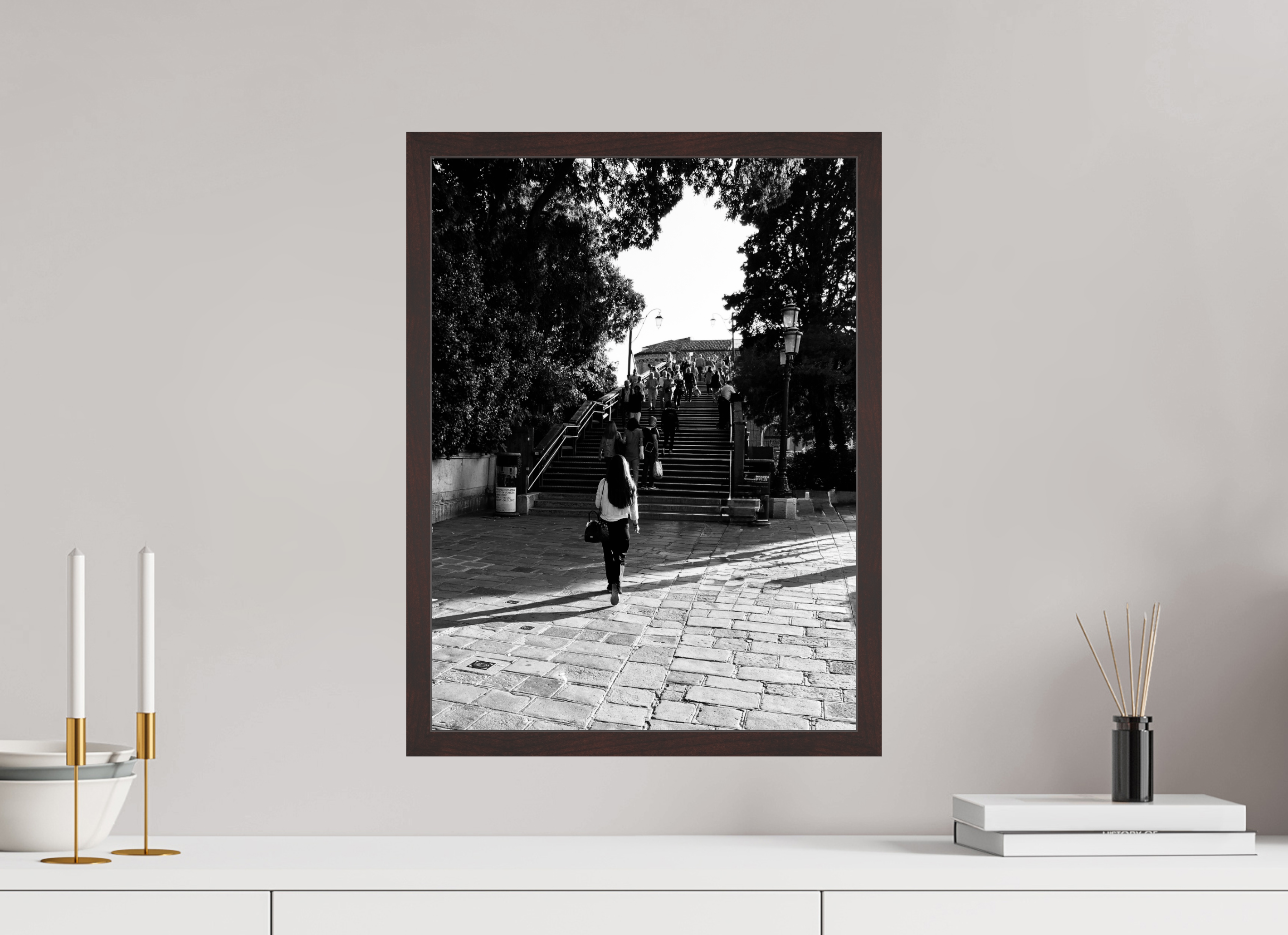 15 x 20″, ArtBox On Aluminum Dibond Approaching Ponte Accademia