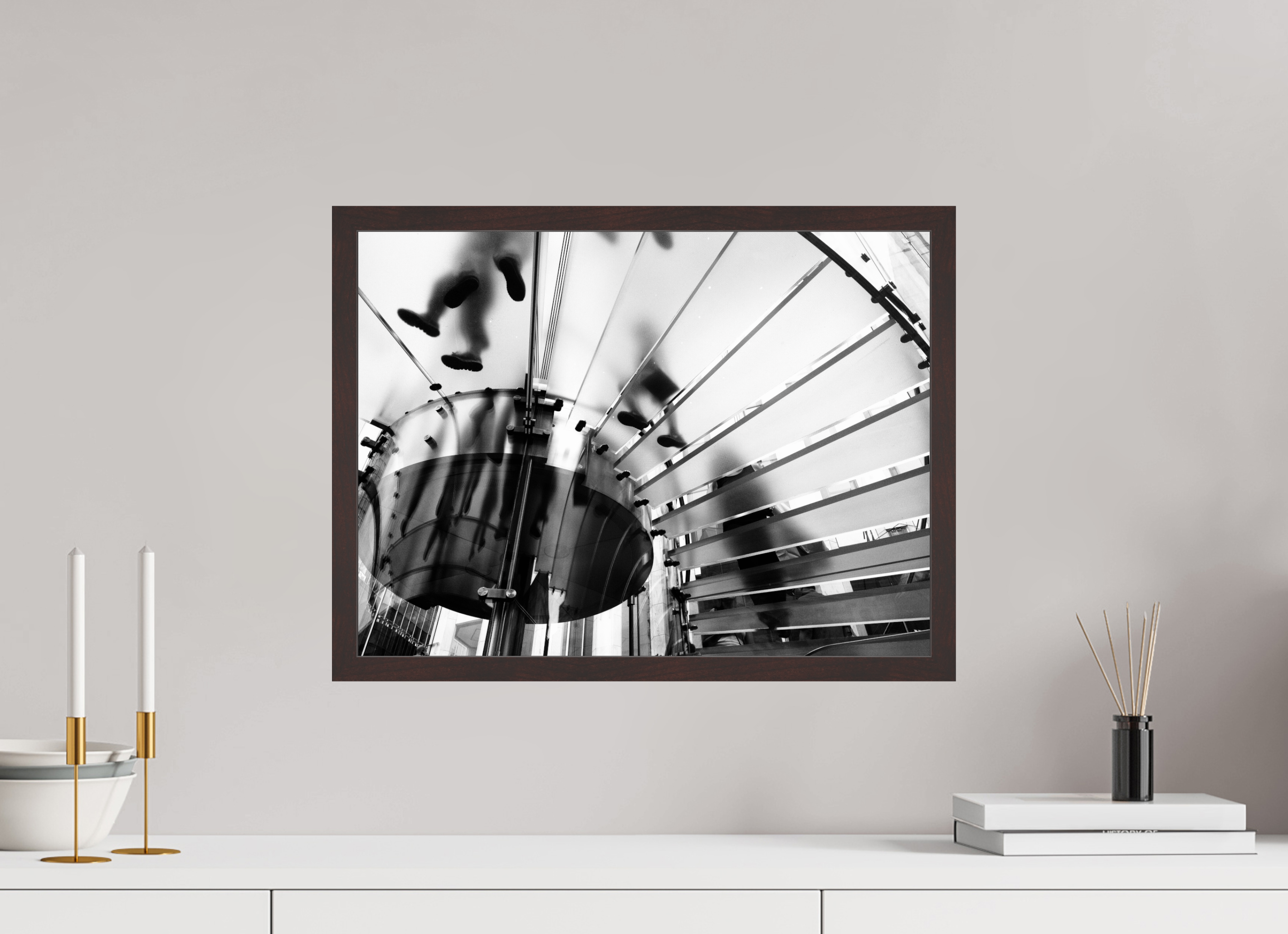 20 x 15″, ArtBox On Aluminum Dibond Glass Steps