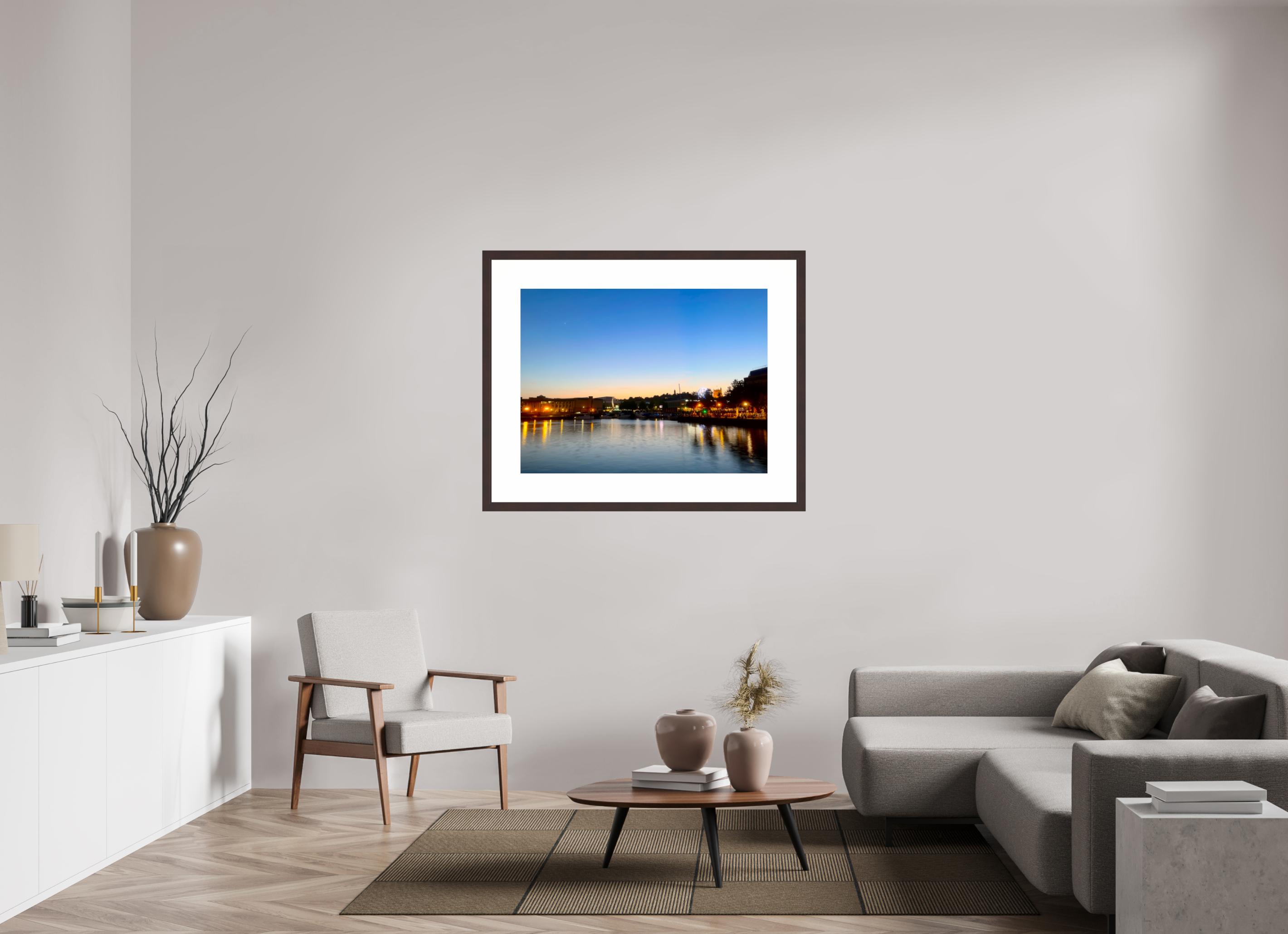 40 x 30″, Framed, Alder Brown, Color Print Bristol, Dusk