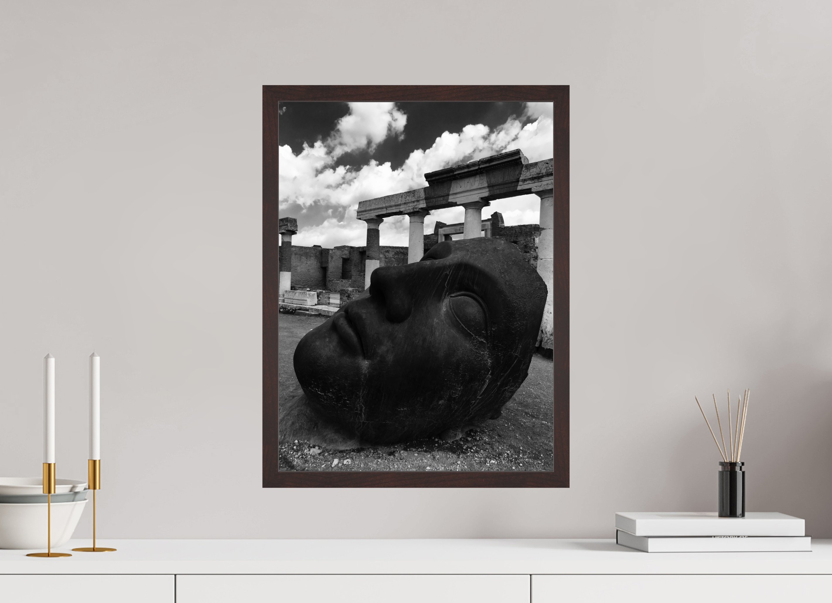15 x 20″, ArtBox On Aluminum Dibond Pompeiian Statue