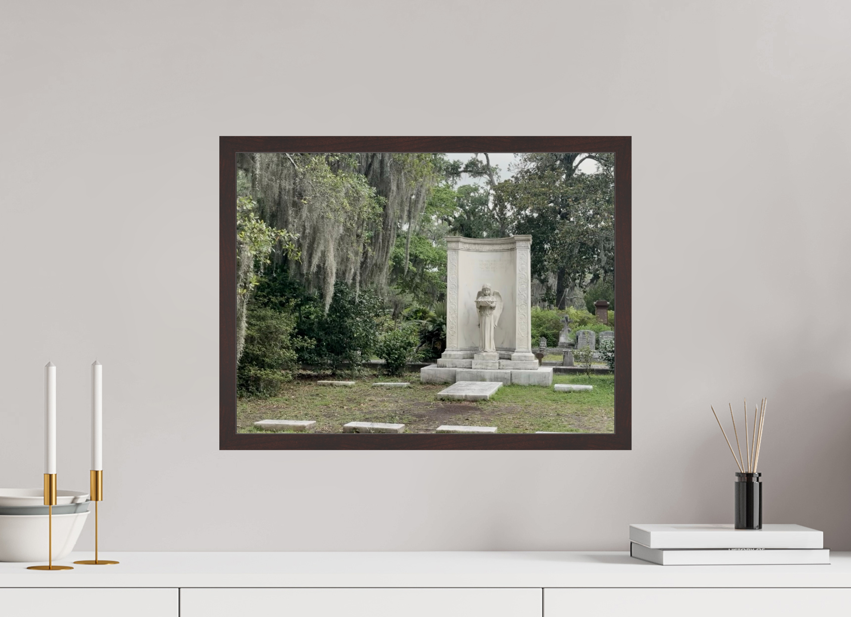 20 x 15″, ArtBox On Aluminum Dibond Bonaventure Cemetery