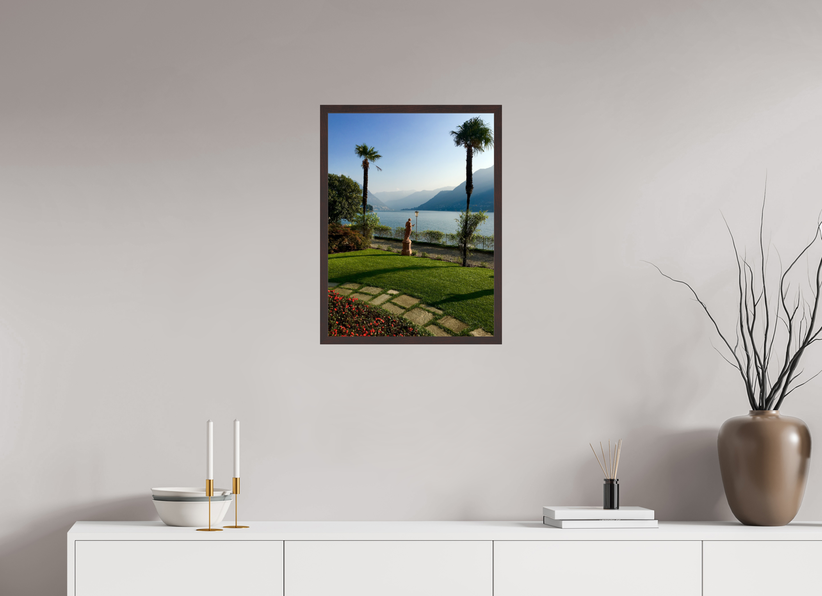 18 x 24″, ArtBox On Aluminum Dibond View of Lake Como, Variation 2