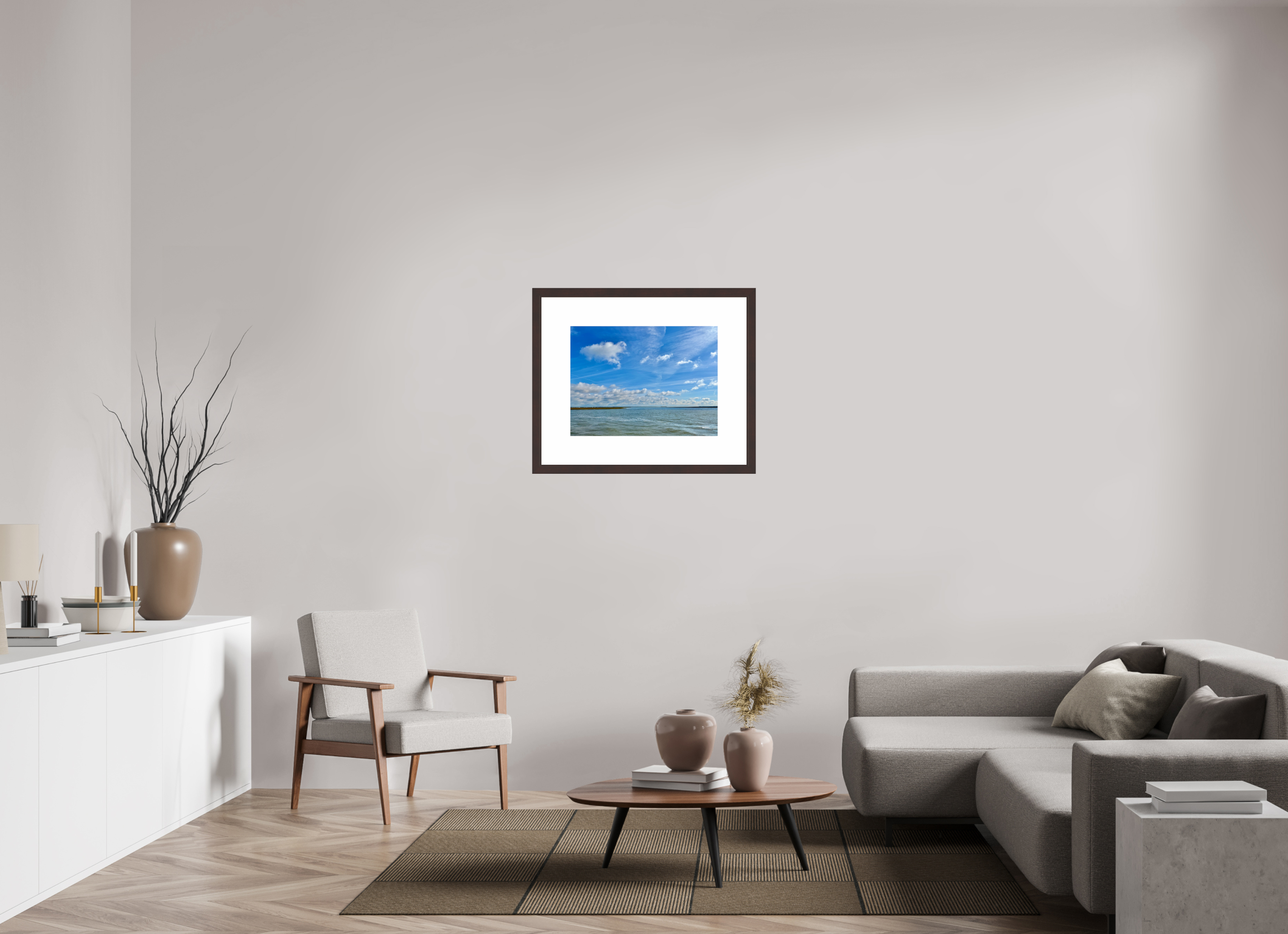 24 x 18″, Framed, Alder Brown, Color Print Marsh at Goat Island