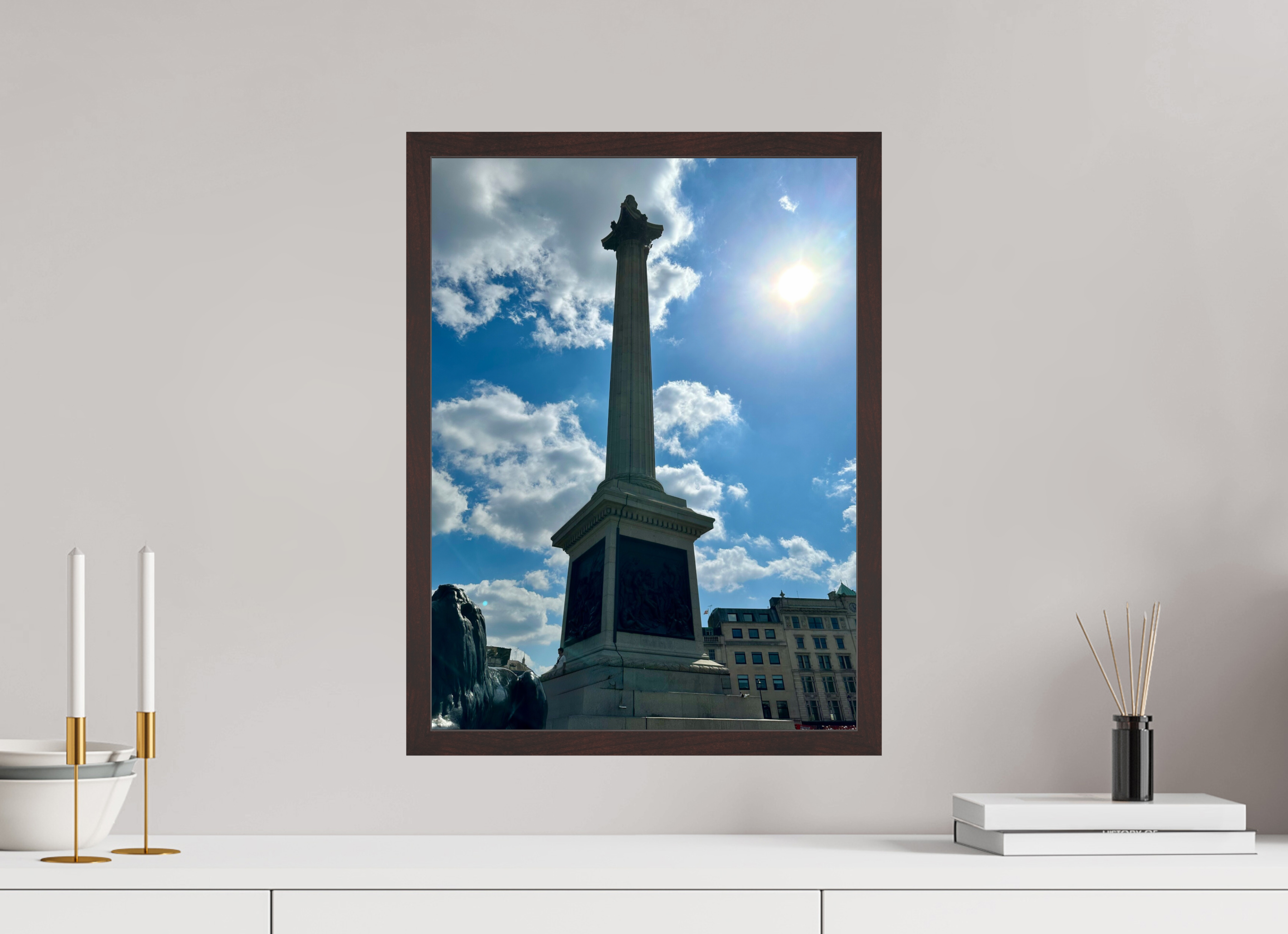 15 x 20″, ArtBox On Aluminum Dibond Nelson's Column (Color)