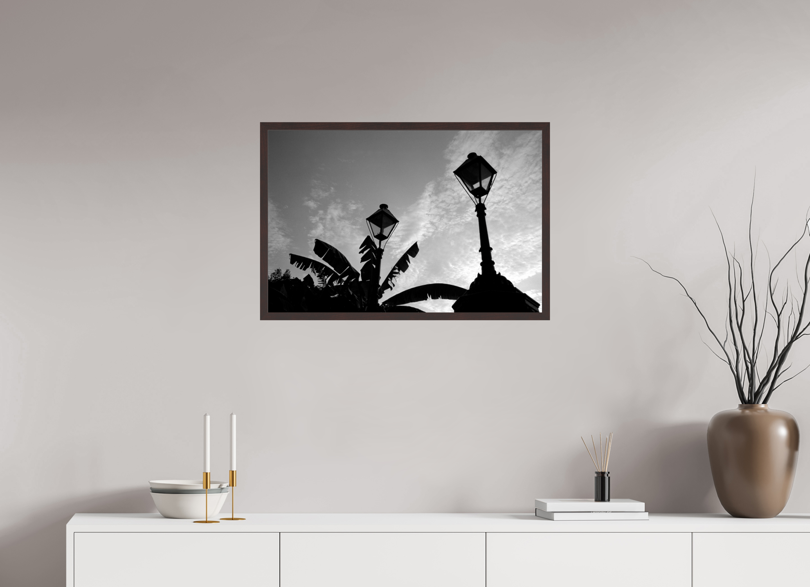 29.7 x 20″, ArtBox On Aluminum Dibond Gate Lamps