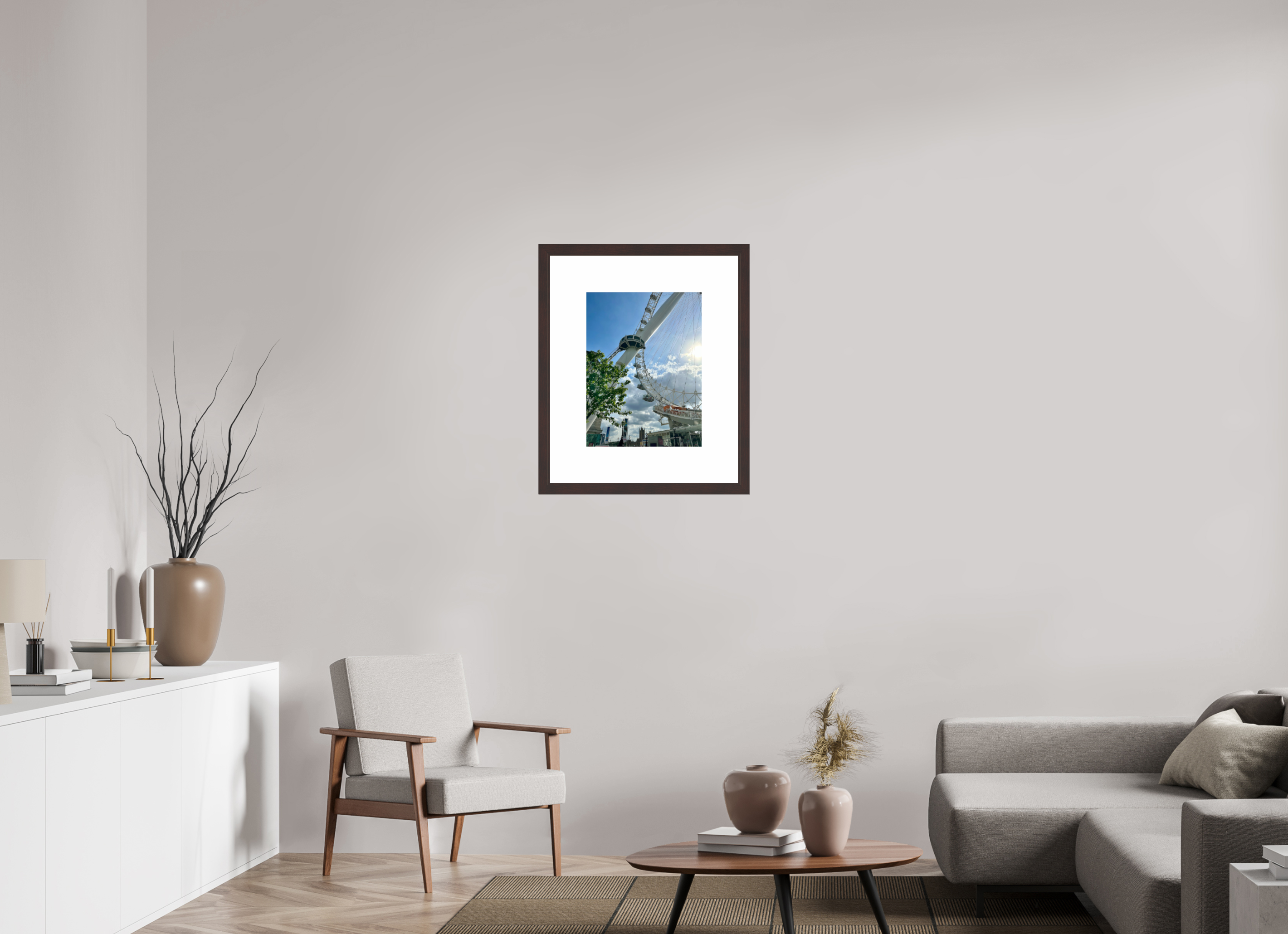15 x 20″, Framed, Alder Brown, Color Print London Eye